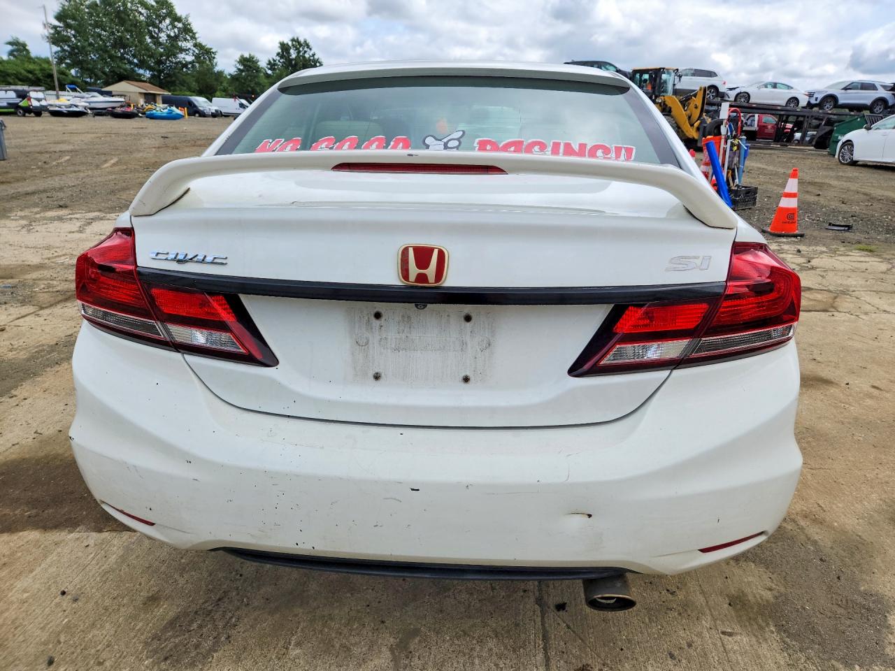 2013 Honda Civic Ex White vin: 19XFB2F87DE228832