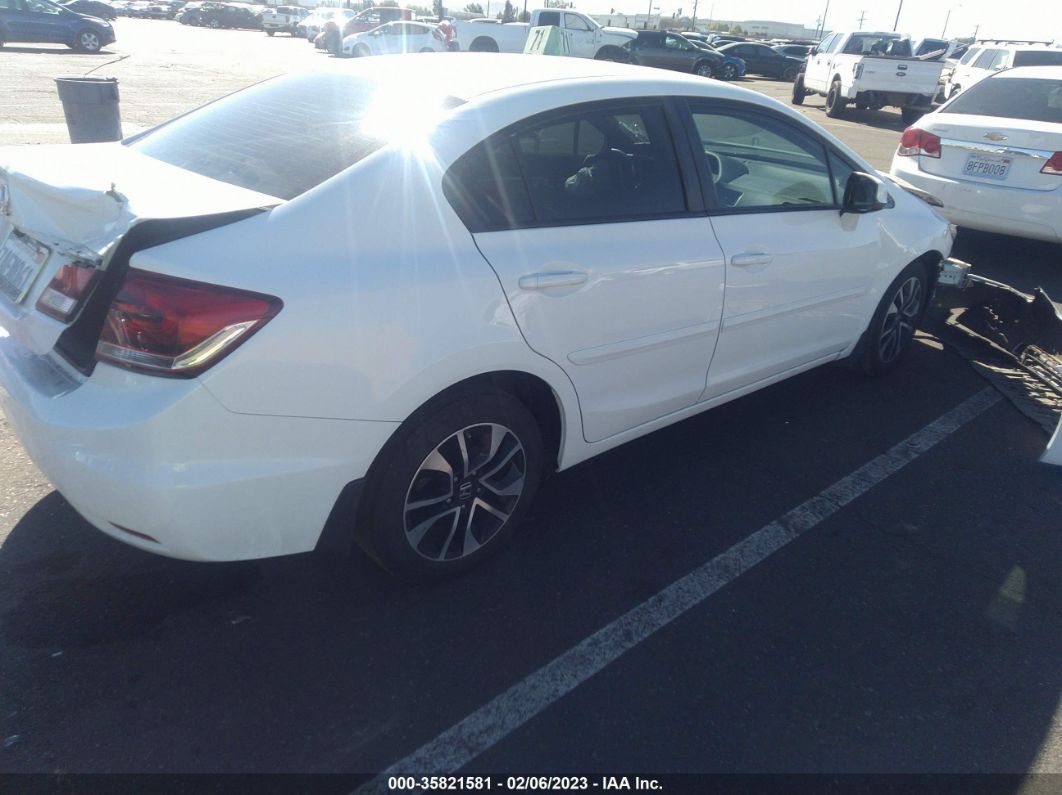 2013 Honda Civic Sdn Ex White vin: 19XFB2F87DE233898