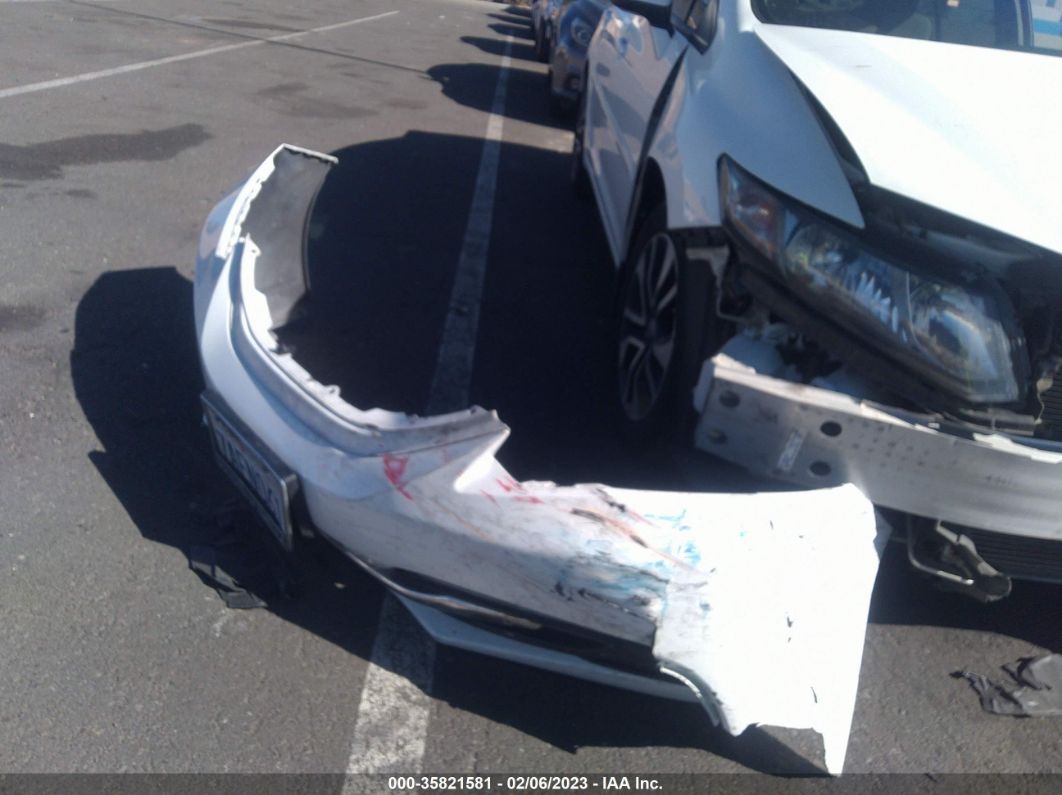 2013 Honda Civic Sdn Ex White vin: 19XFB2F87DE233898