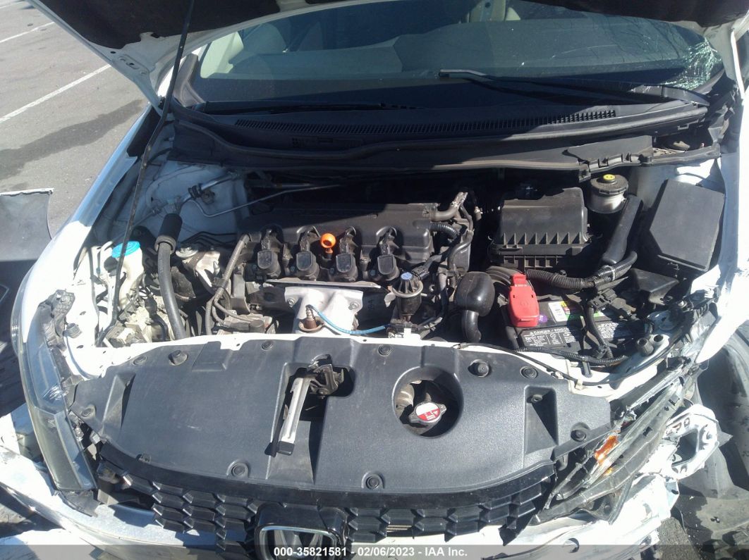 2013 Honda Civic Sdn Ex White vin: 19XFB2F87DE233898