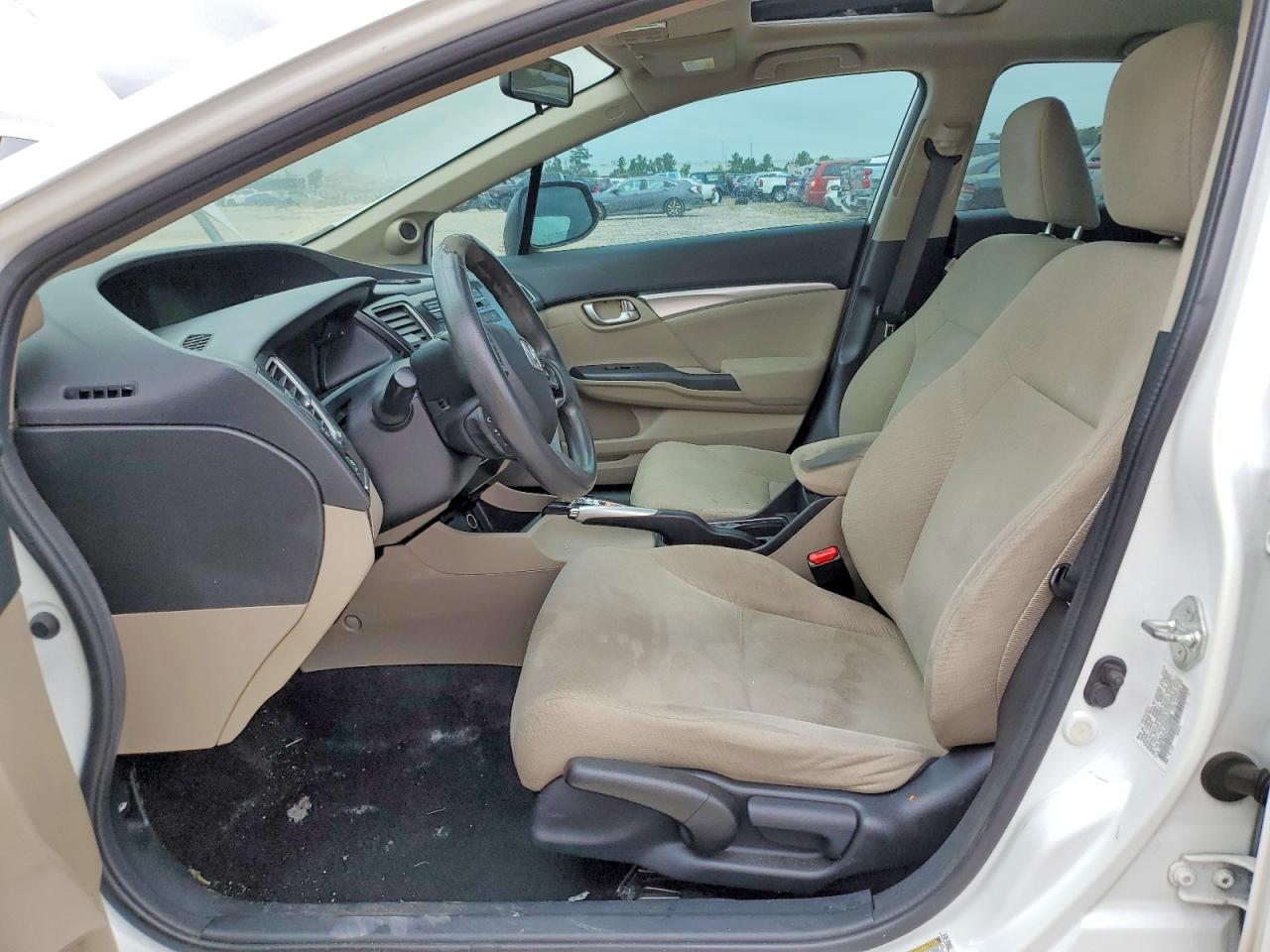 2013 Honda Civic Ex White vin: 19XFB2F87DE233898