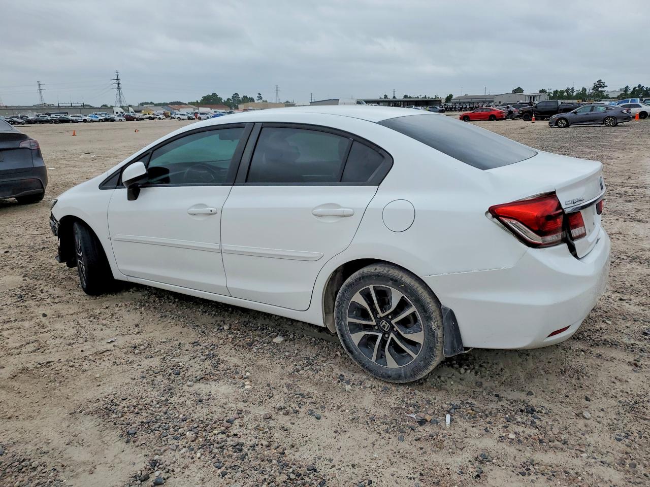 2013 Honda Civic Ex White vin: 19XFB2F87DE233898