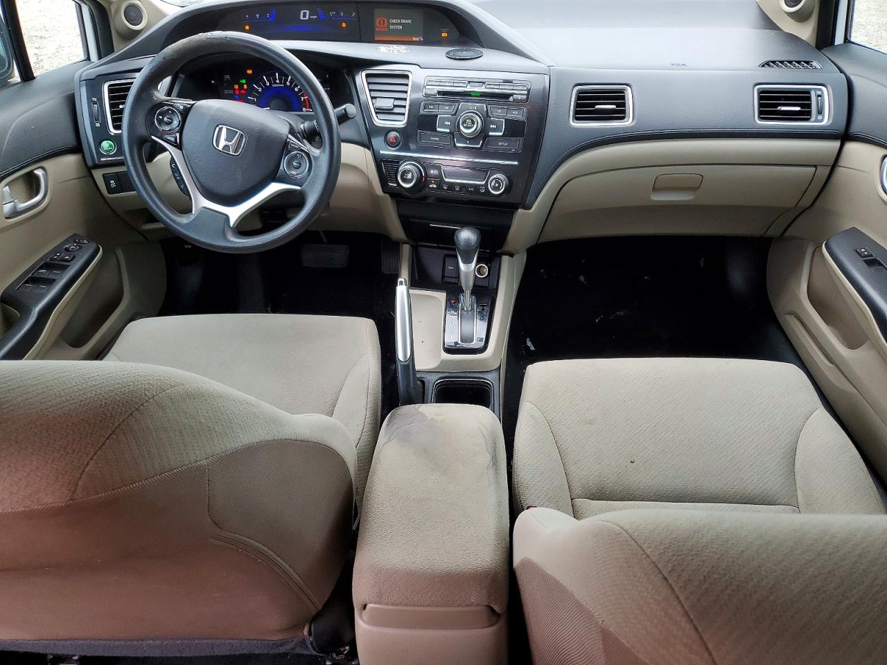 2013 Honda Civic Ex White vin: 19XFB2F87DE233898