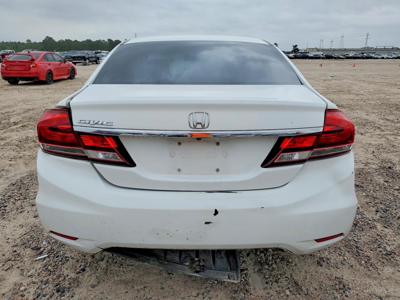2013 Honda Civic Ex White vin: 19XFB2F87DE233898