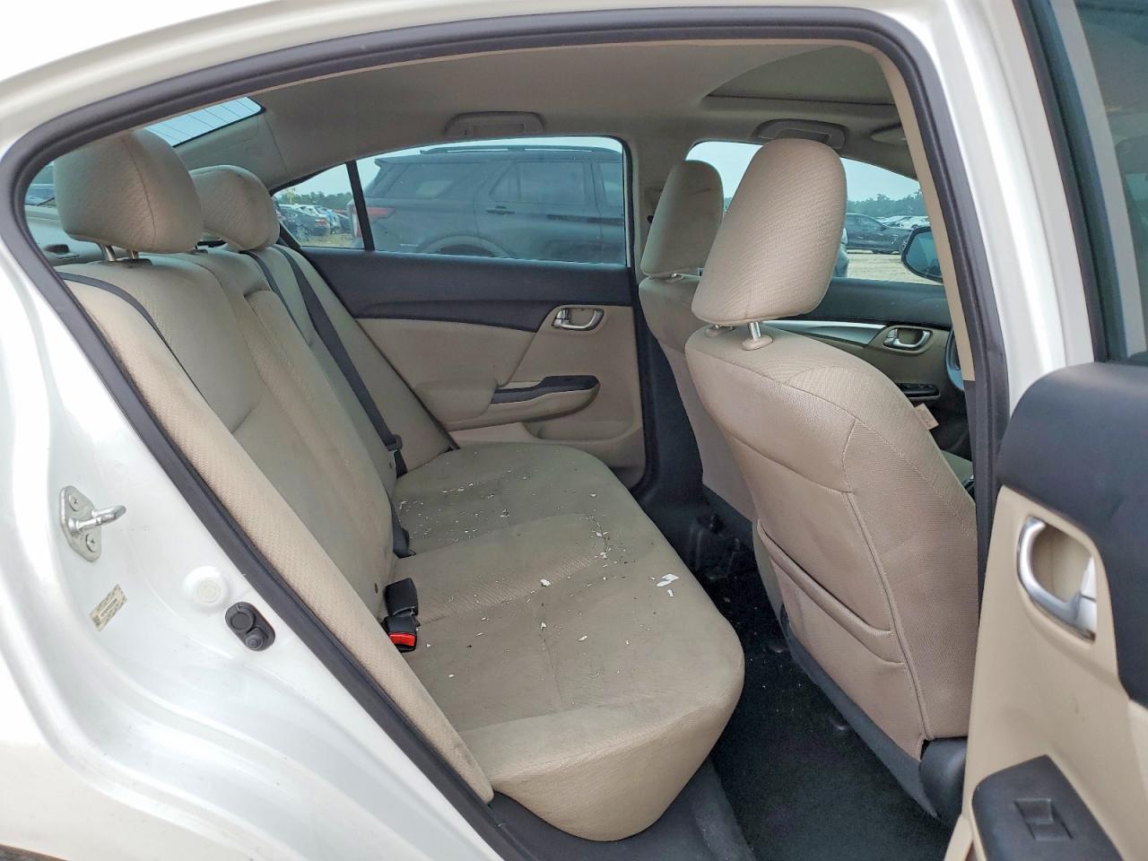 2013 Honda Civic Ex White vin: 19XFB2F87DE233898