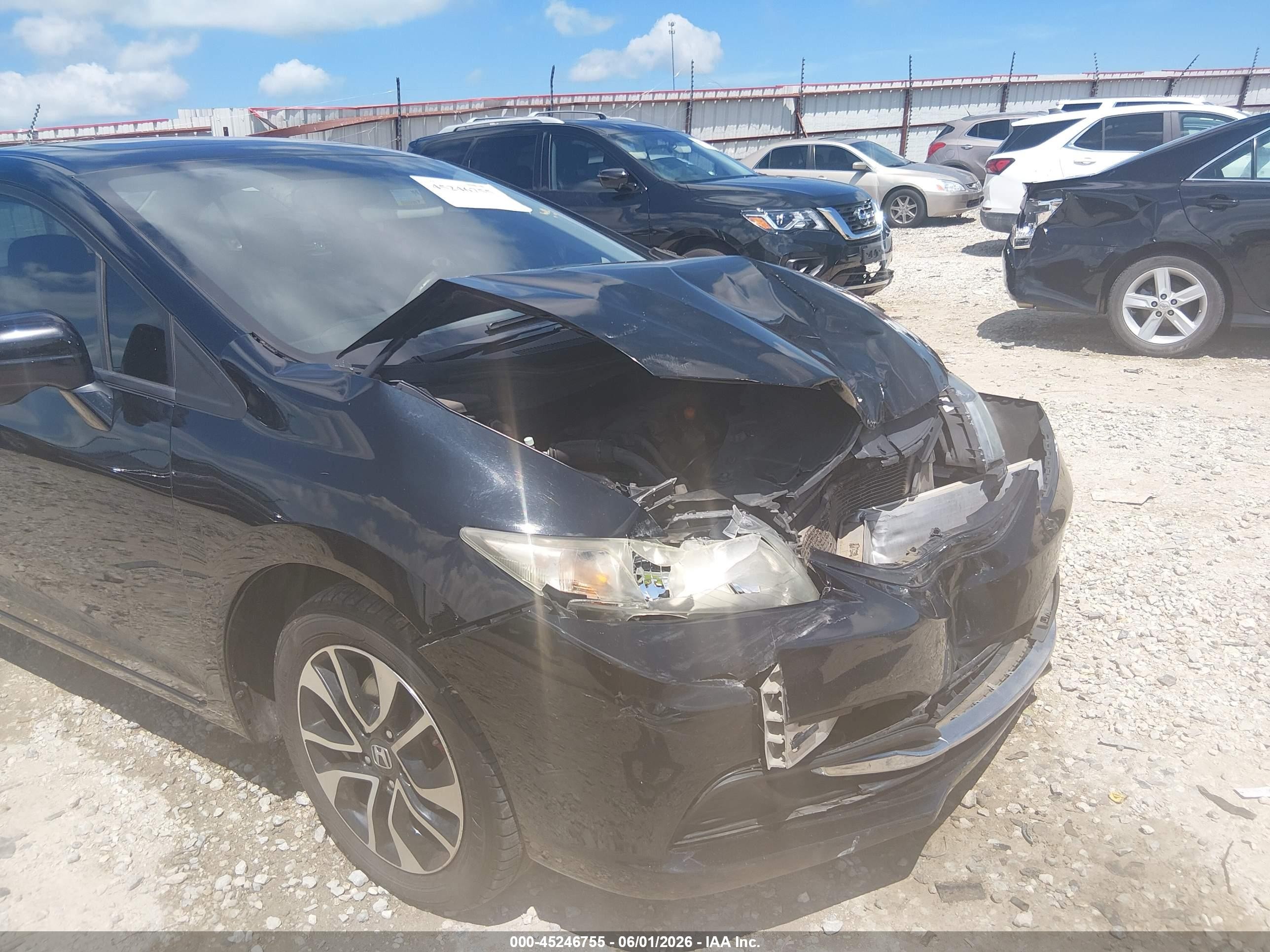 2014 Honda Civic Ex Black vin: 19XFB2F87EE004431