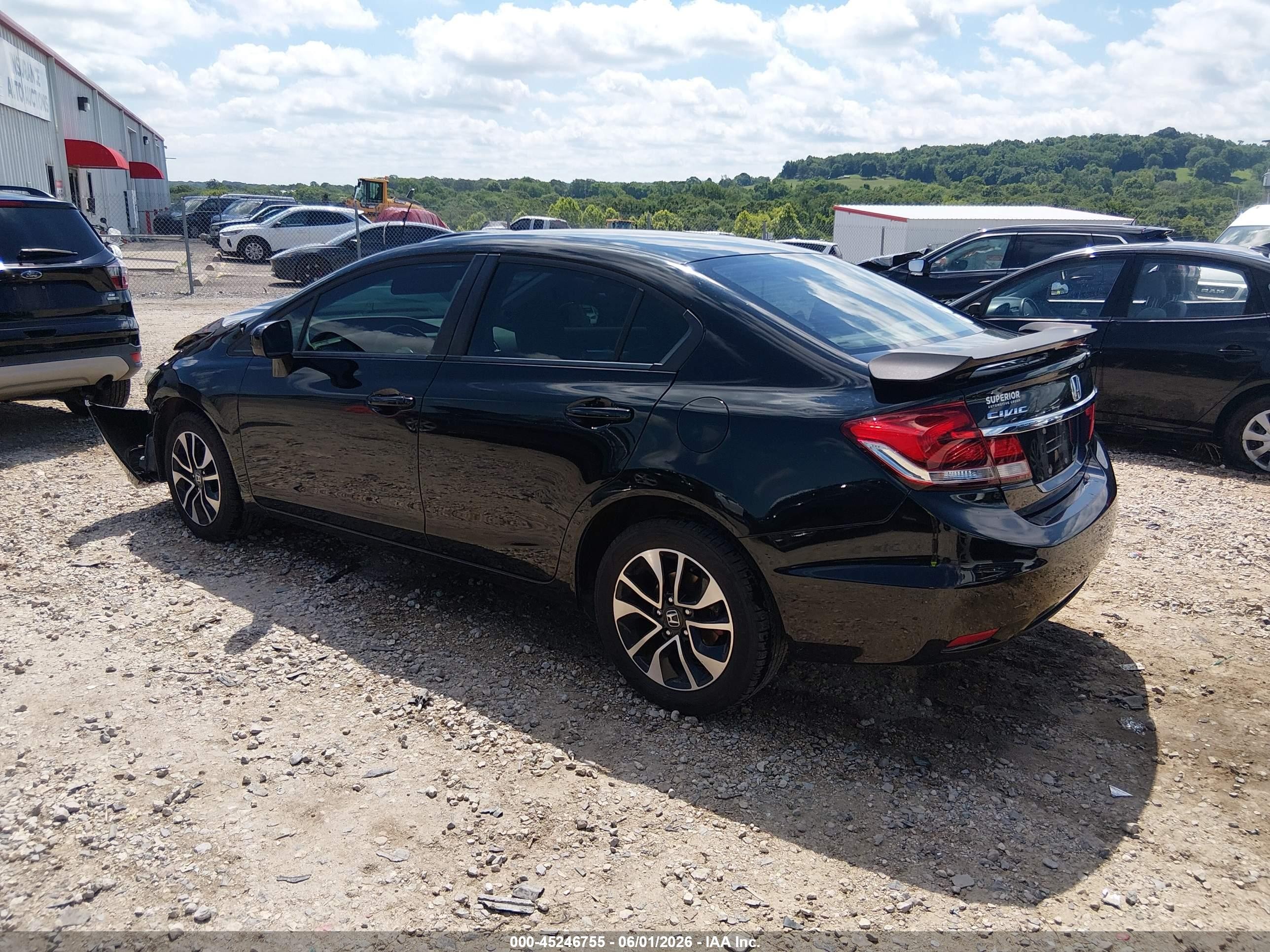 2014 Honda Civic Ex Black vin: 19XFB2F87EE004431