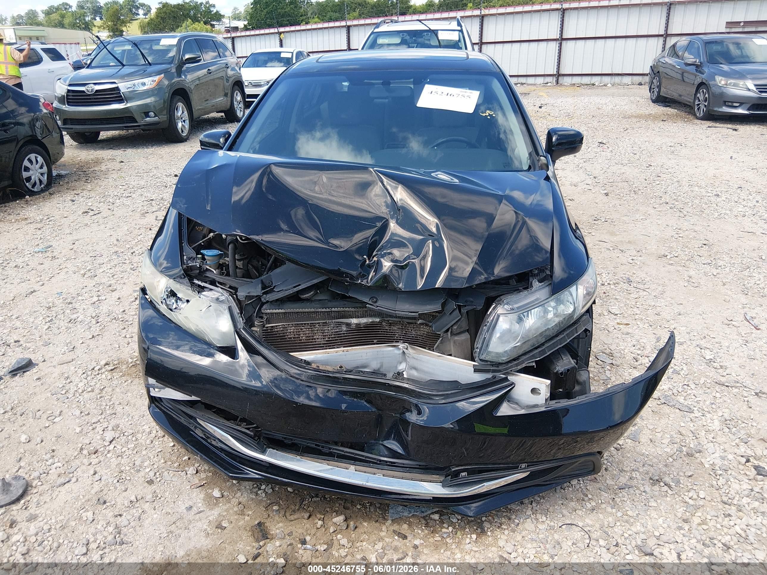 2014 Honda Civic Ex Black vin: 19XFB2F87EE004431