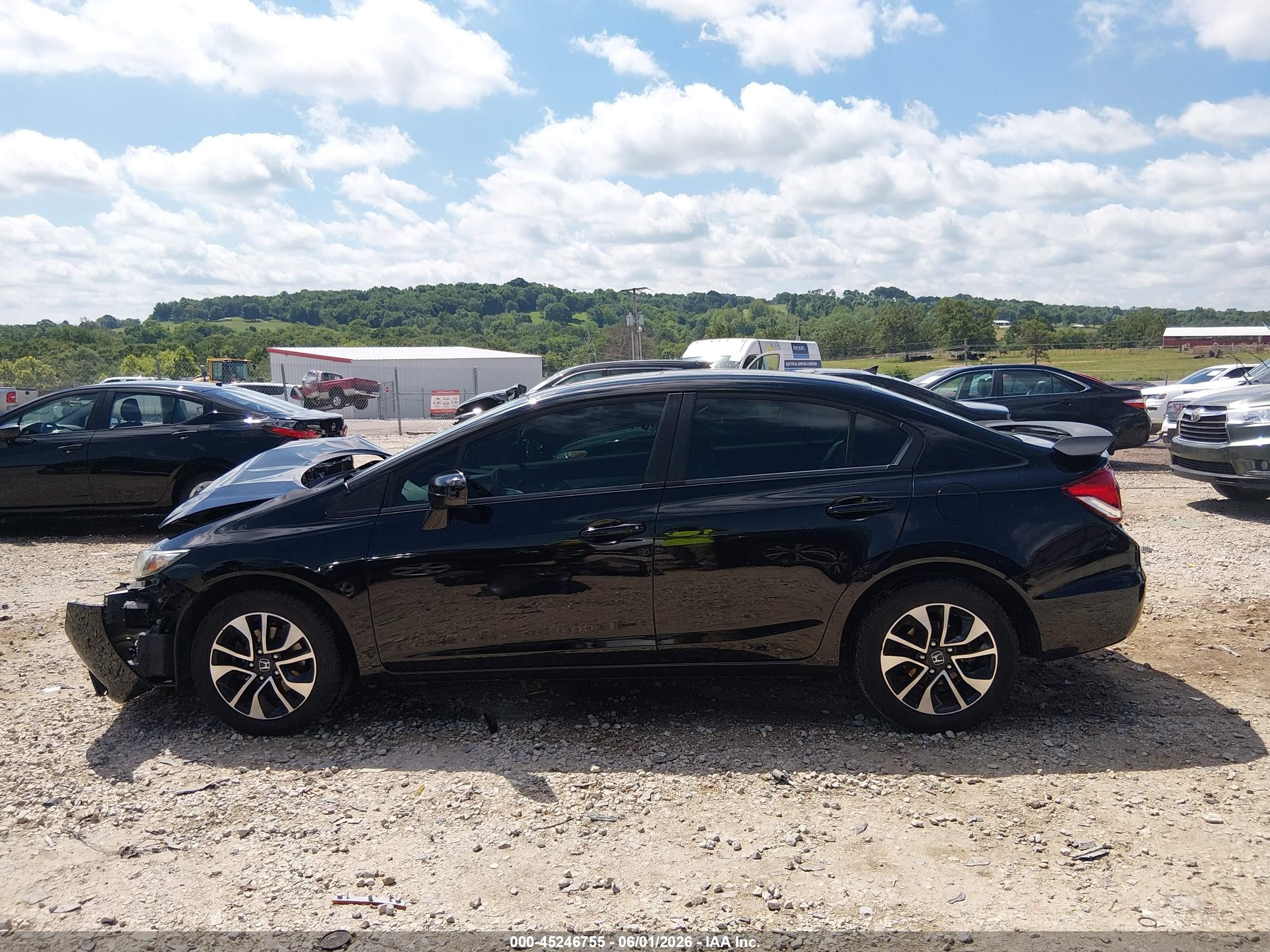 2014 Honda Civic Ex Black vin: 19XFB2F87EE004431