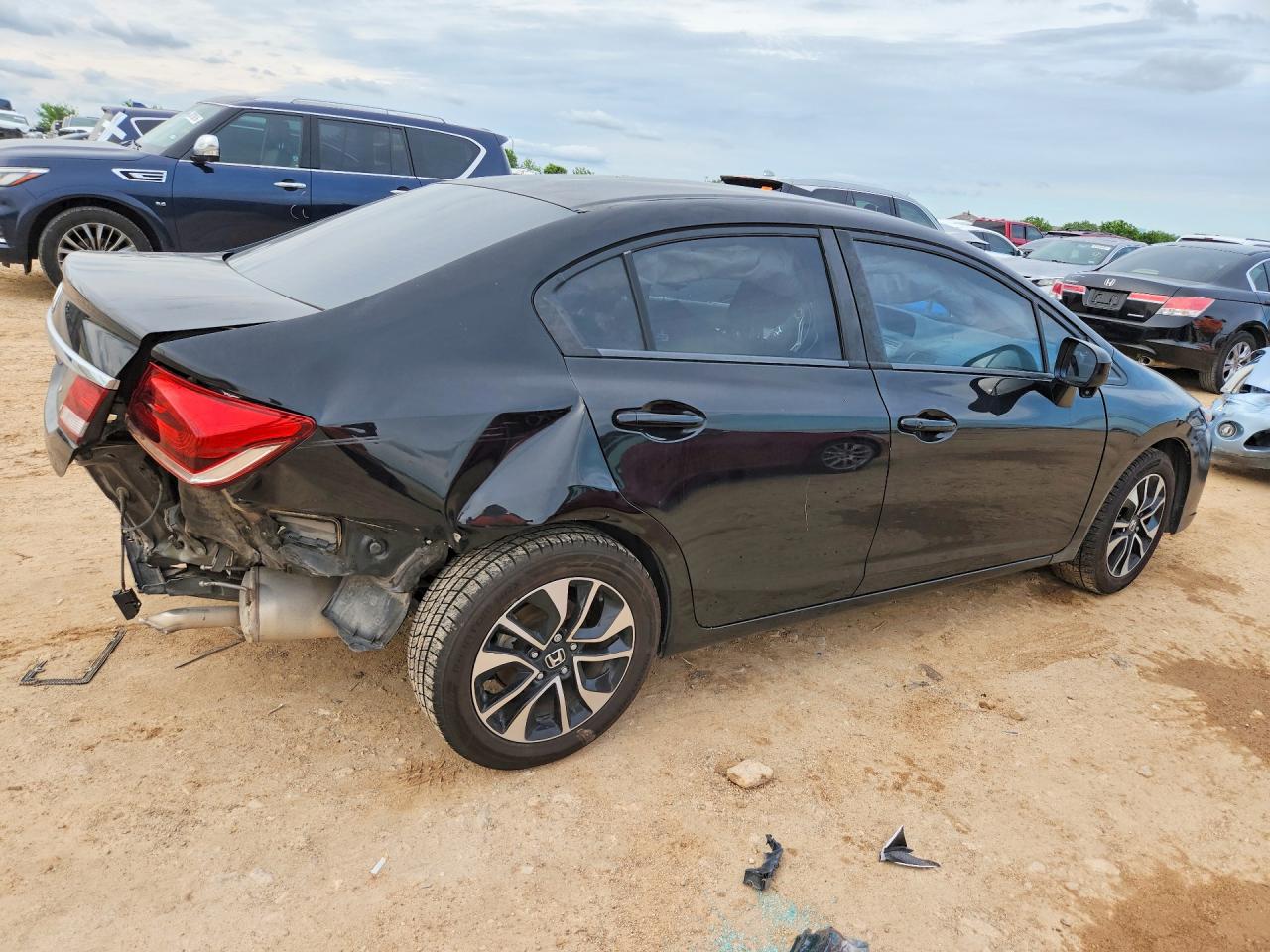 2014 Honda Civic Ex Black vin: 19XFB2F87EE051085