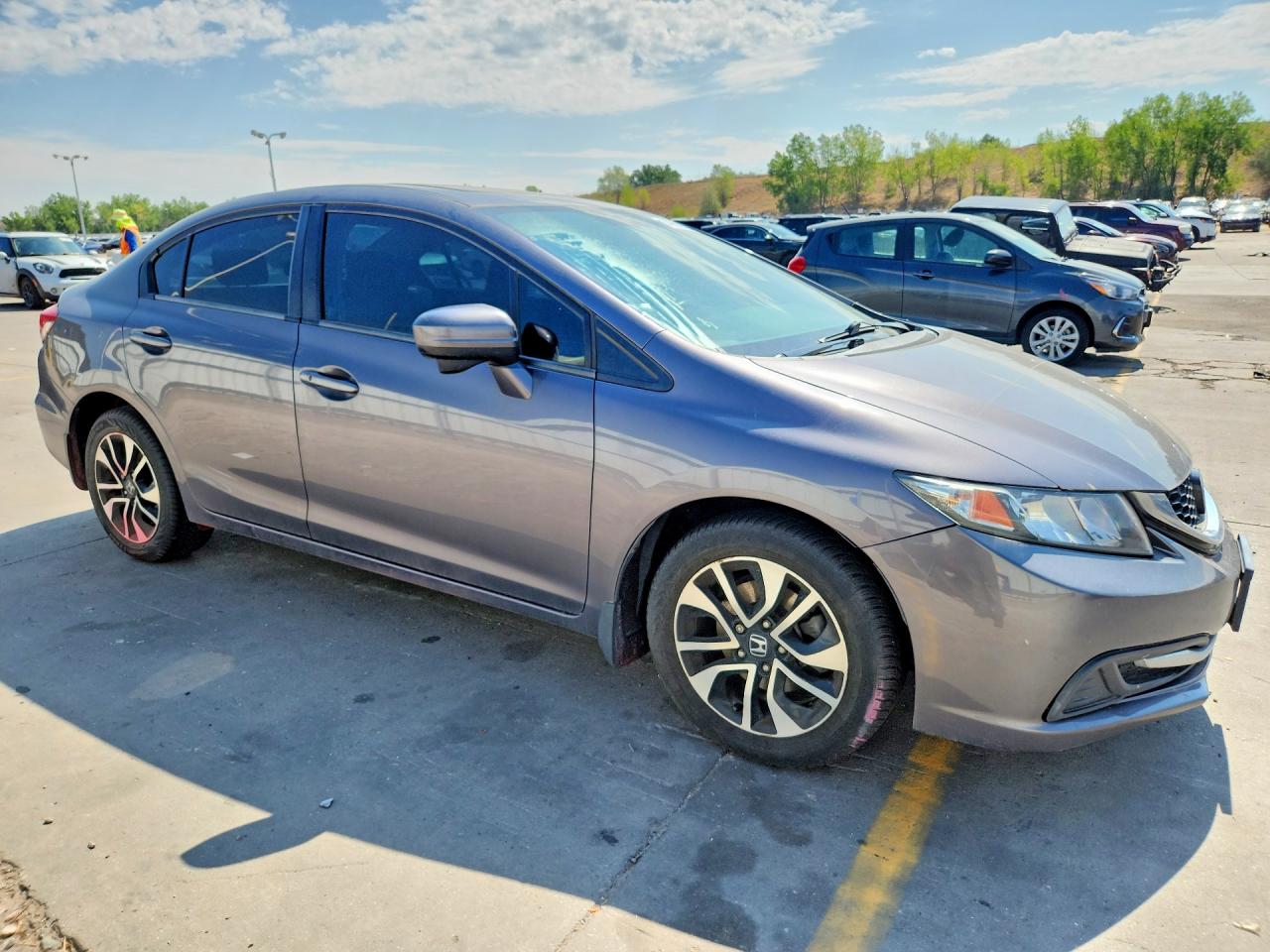 2014 Honda Civic Ex Gray vin: 19XFB2F87EE060479