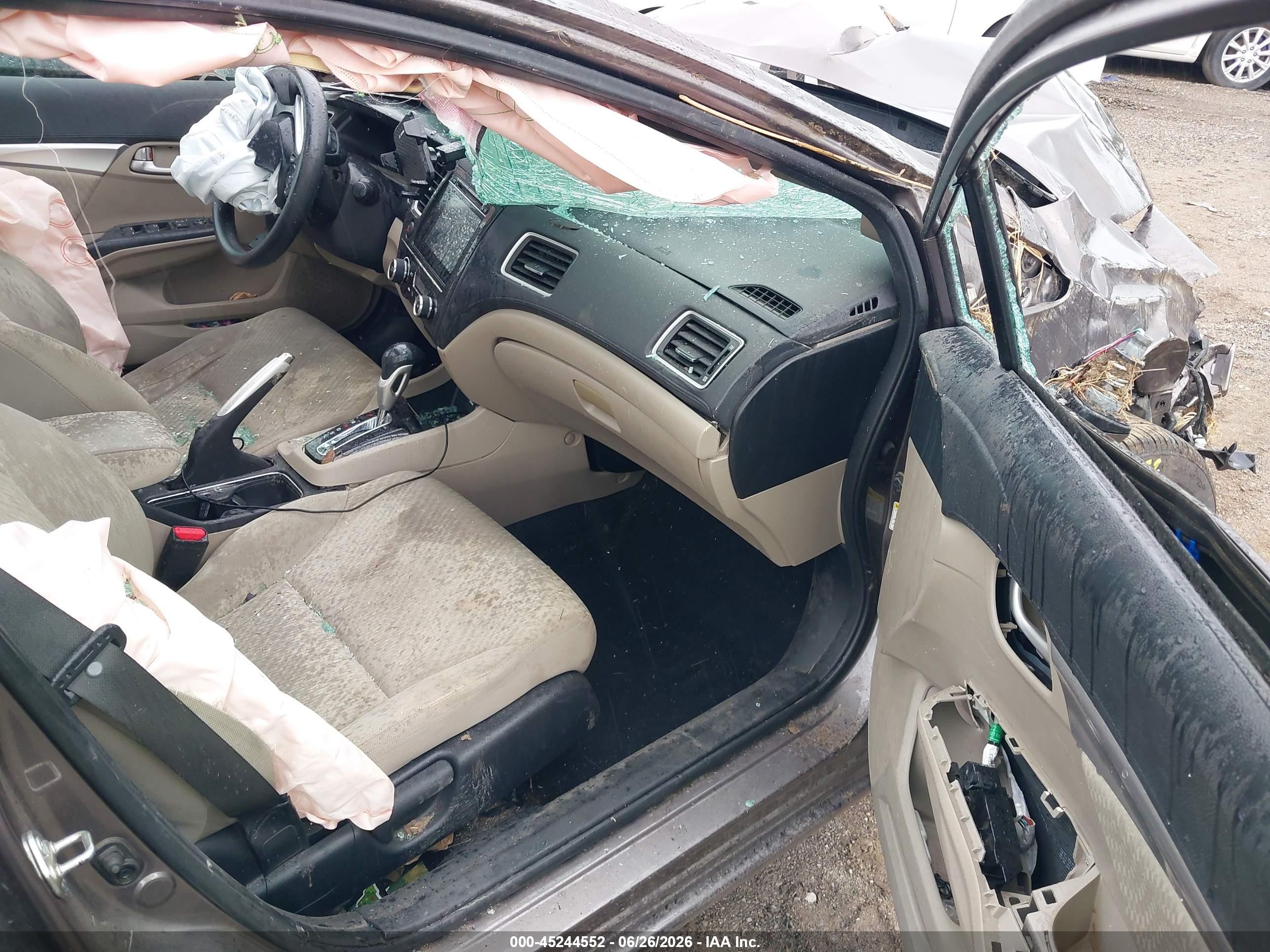 2014 Honda Civic Ex Серый vin: 19XFB2F87EE061082