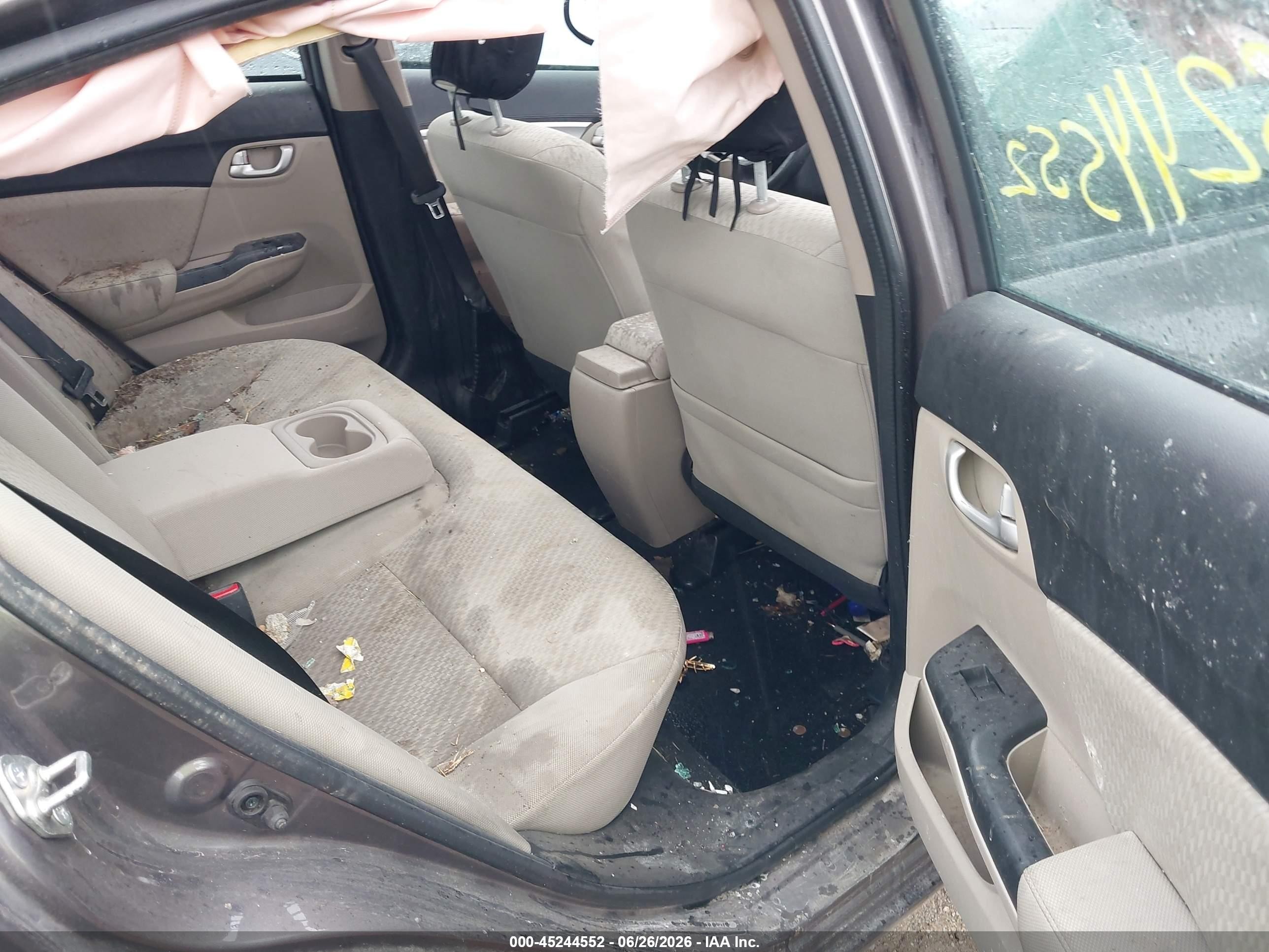 2014 Honda Civic Ex Серый vin: 19XFB2F87EE061082