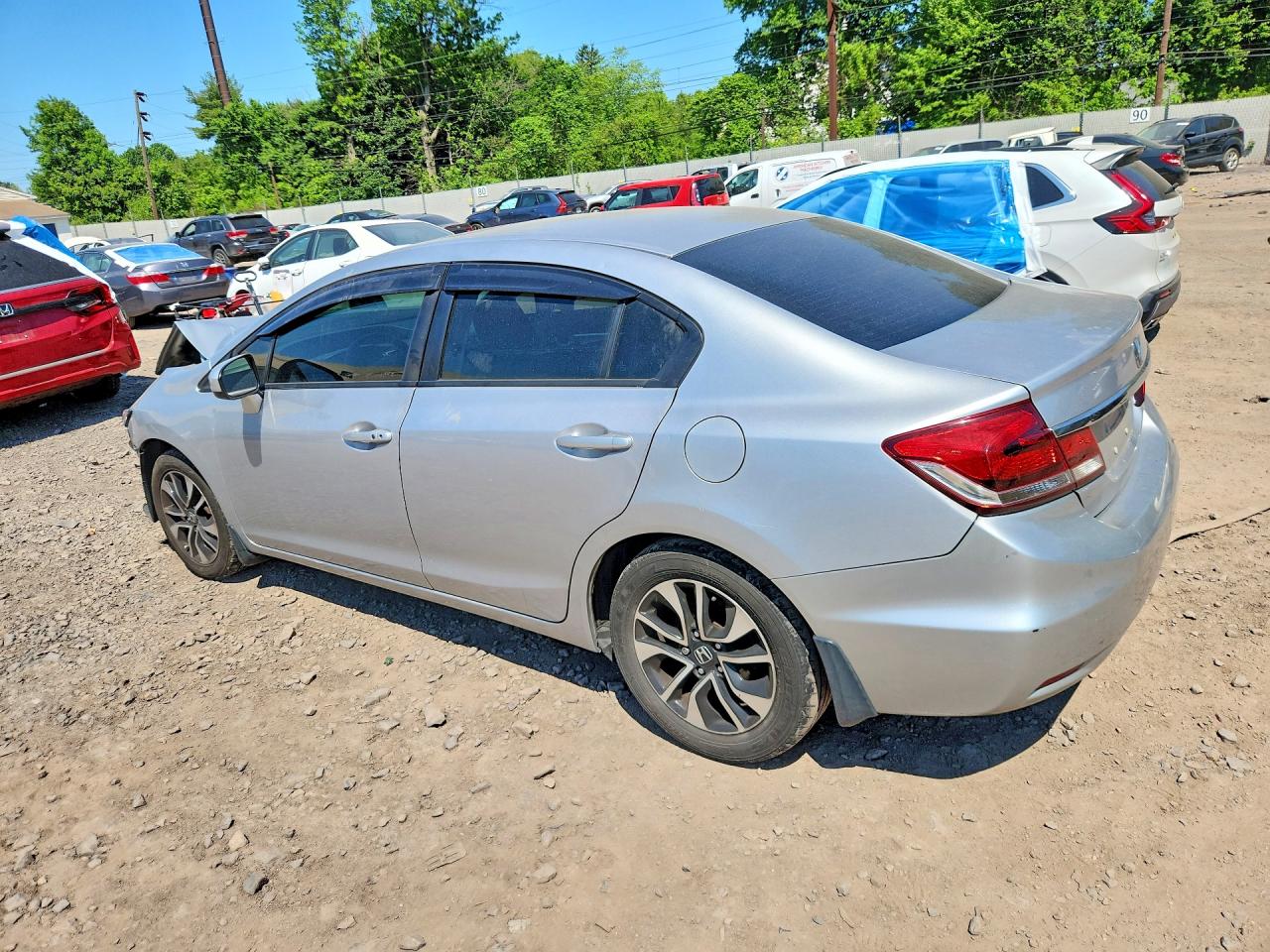 2014 Honda Civic Ex Silver vin: 19XFB2F87EE072194