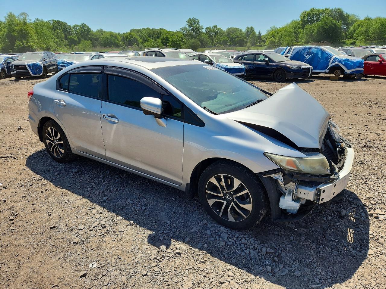 2014 Honda Civic Ex Silver vin: 19XFB2F87EE072194