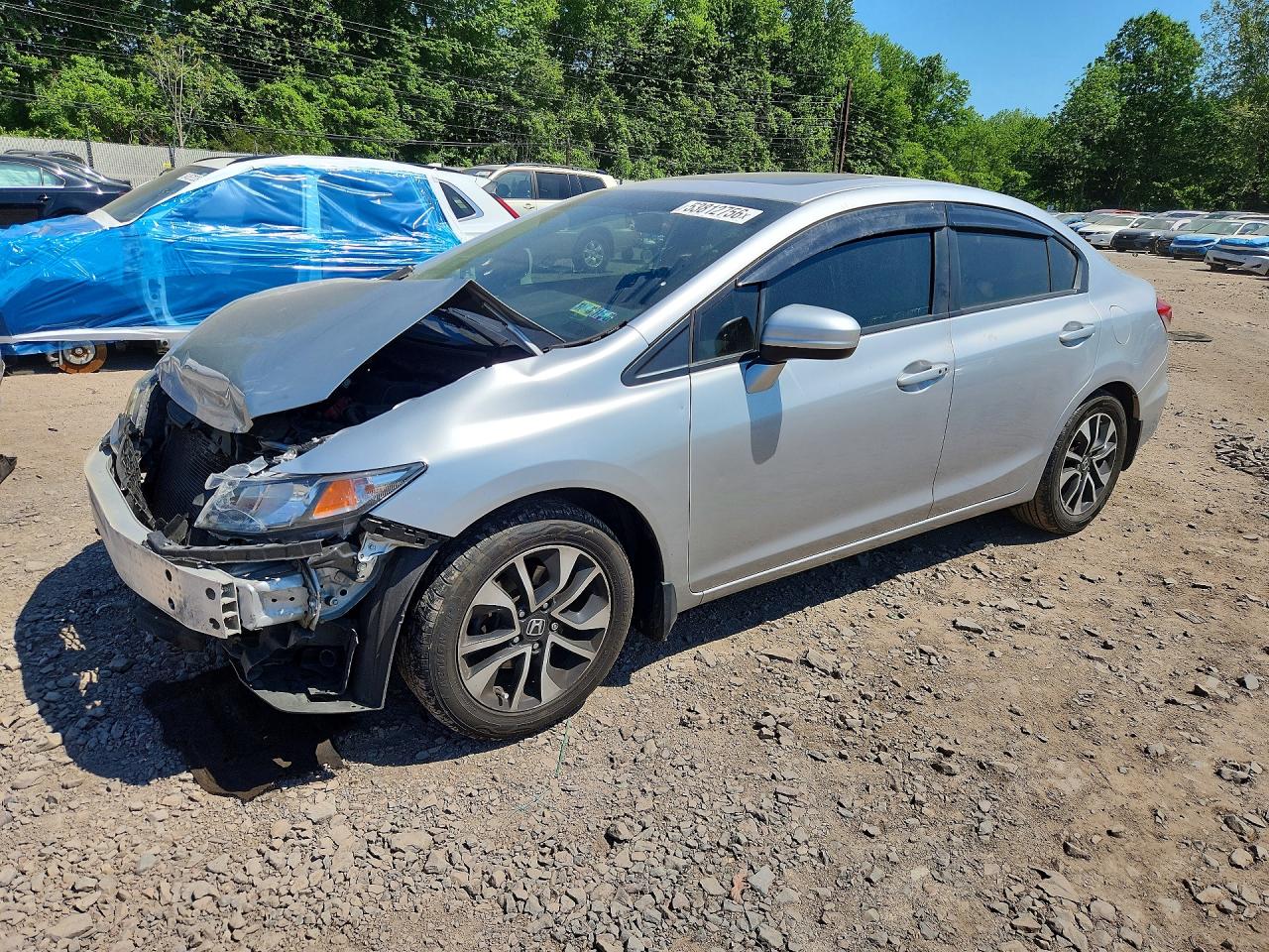 2014 Honda Civic Ex Silver vin: 19XFB2F87EE072194