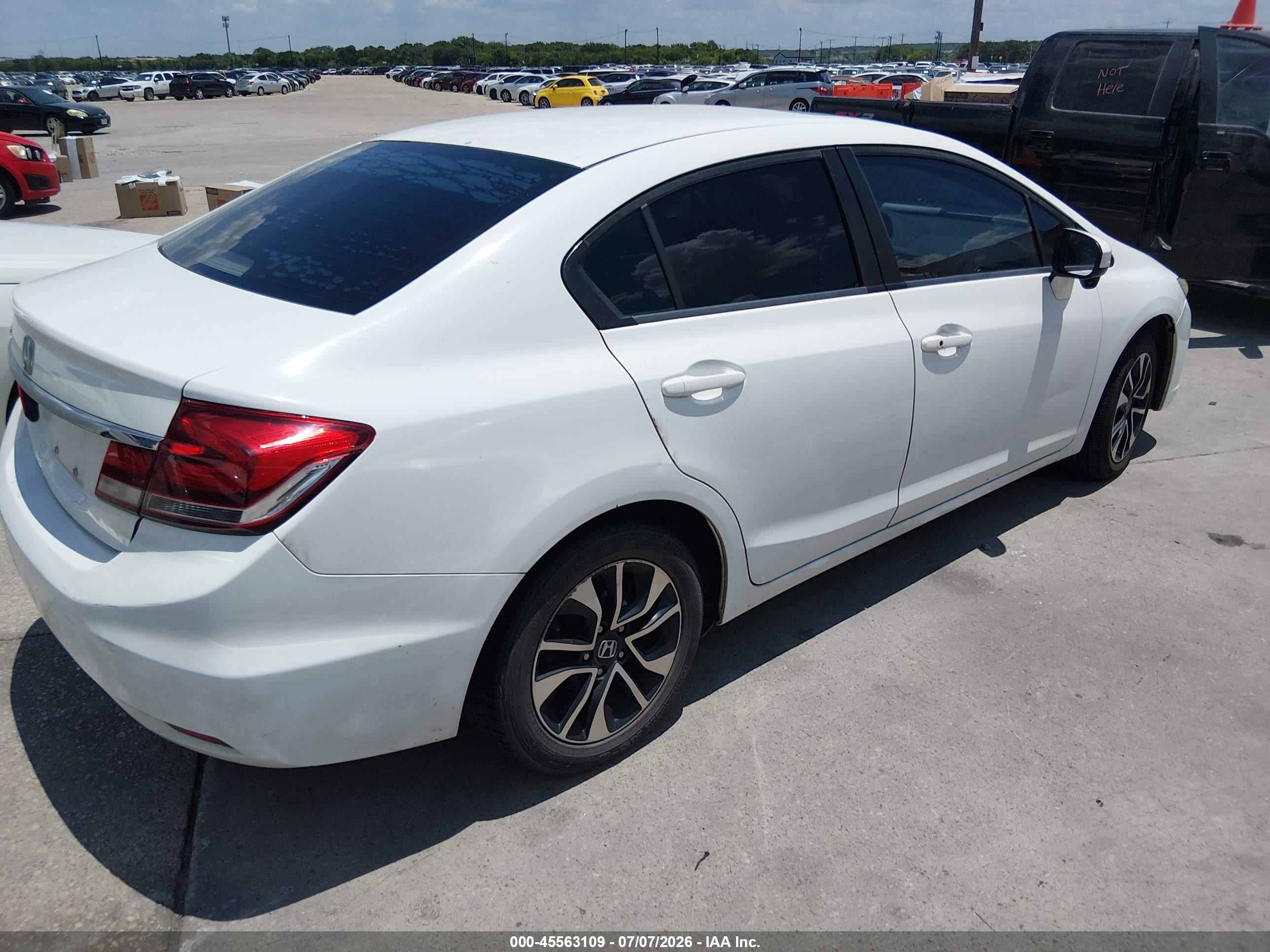 2014 Honda Civic Ex White vin: 19XFB2F87EE072423