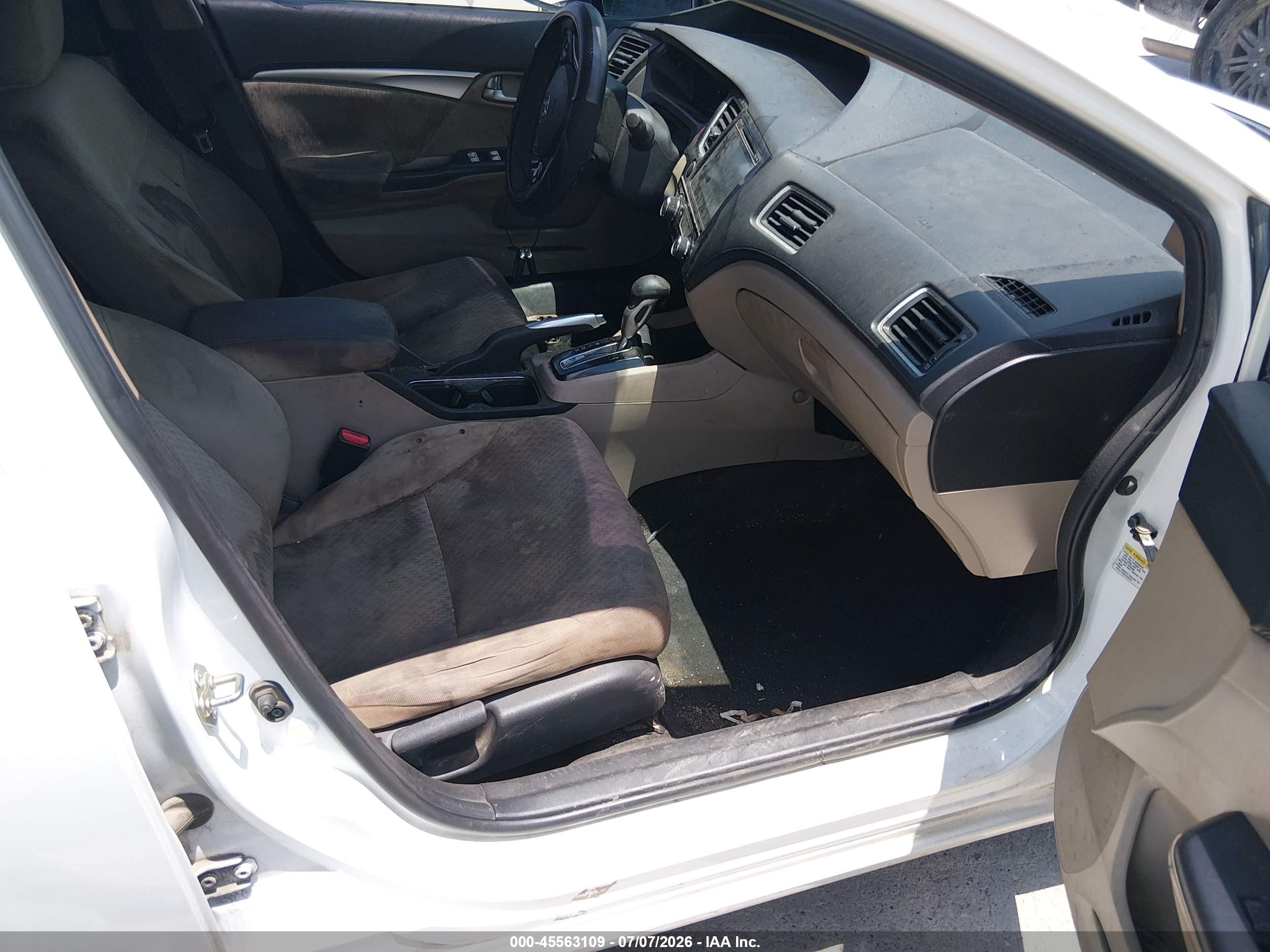 2014 Honda Civic Ex White vin: 19XFB2F87EE072423
