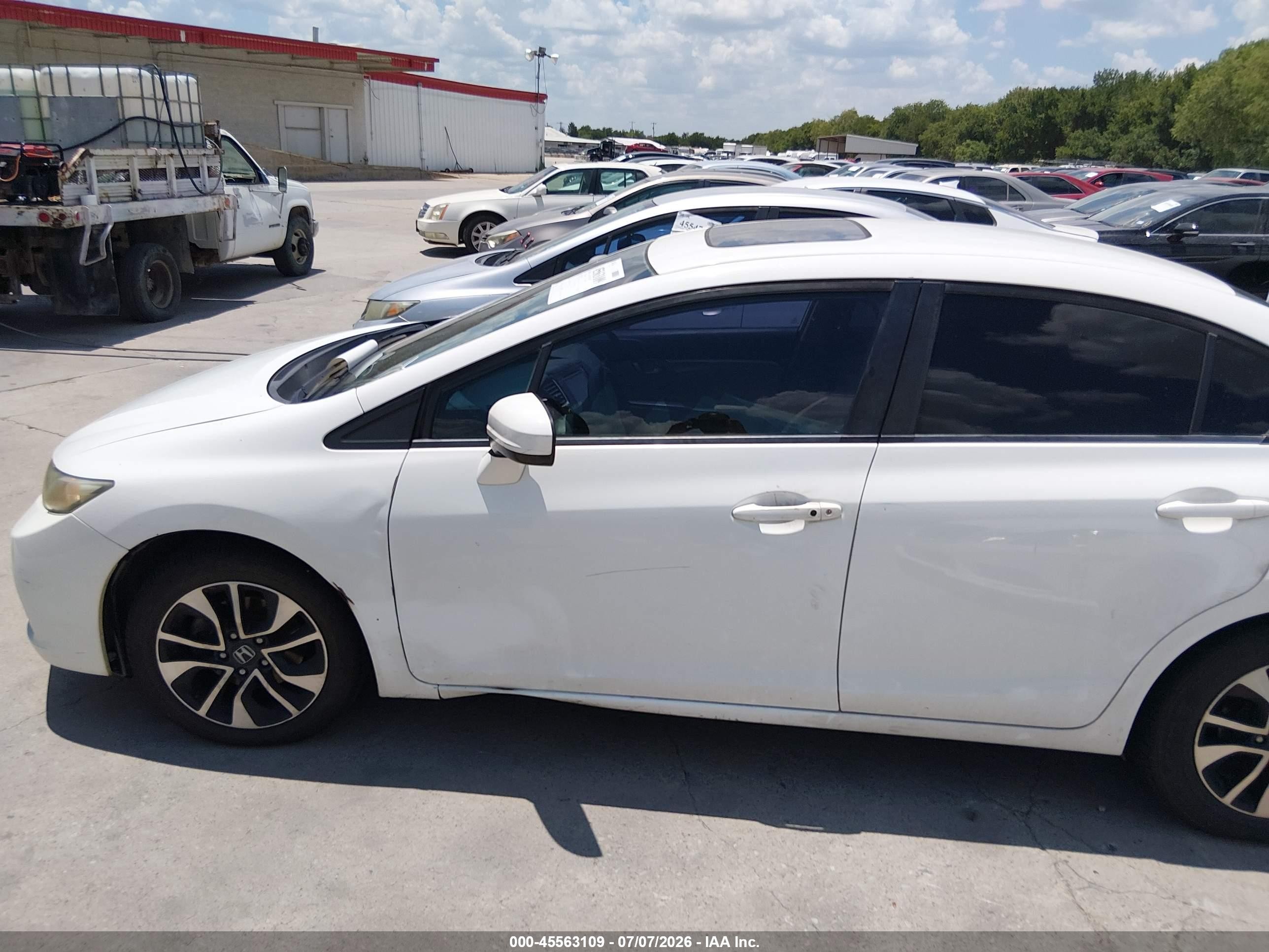 2014 Honda Civic Ex White vin: 19XFB2F87EE072423