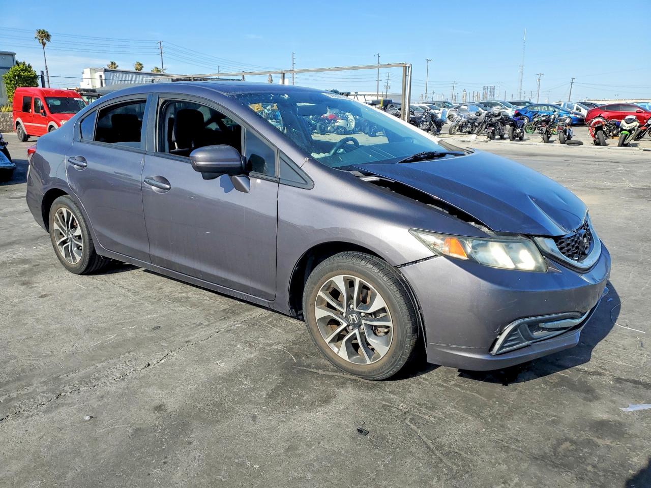 2014 Honda Civic Ex Gray vin: 19XFB2F87EE217086