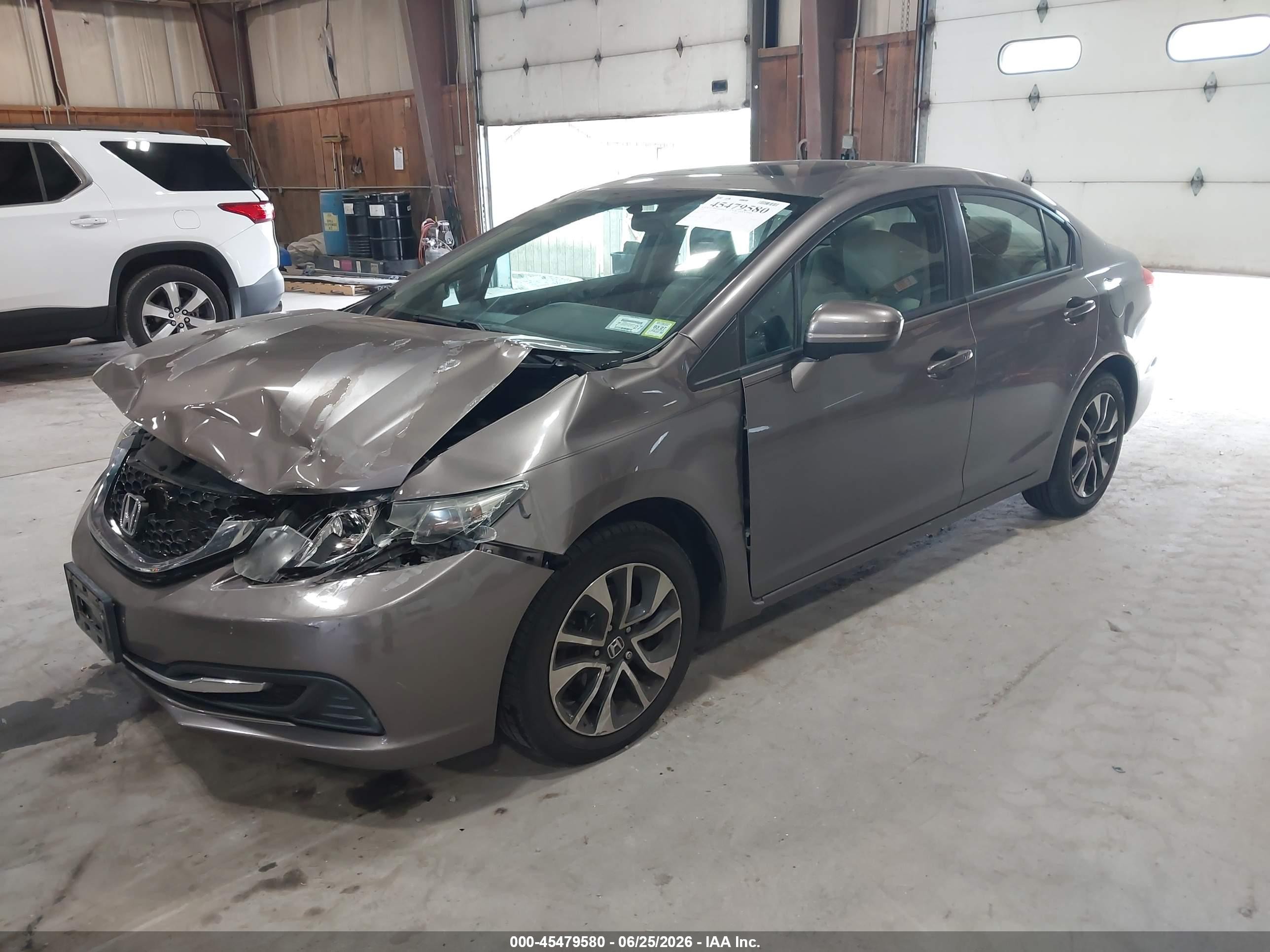 2014 Honda Civic Ex Brown vin: 19XFB2F87EE222448