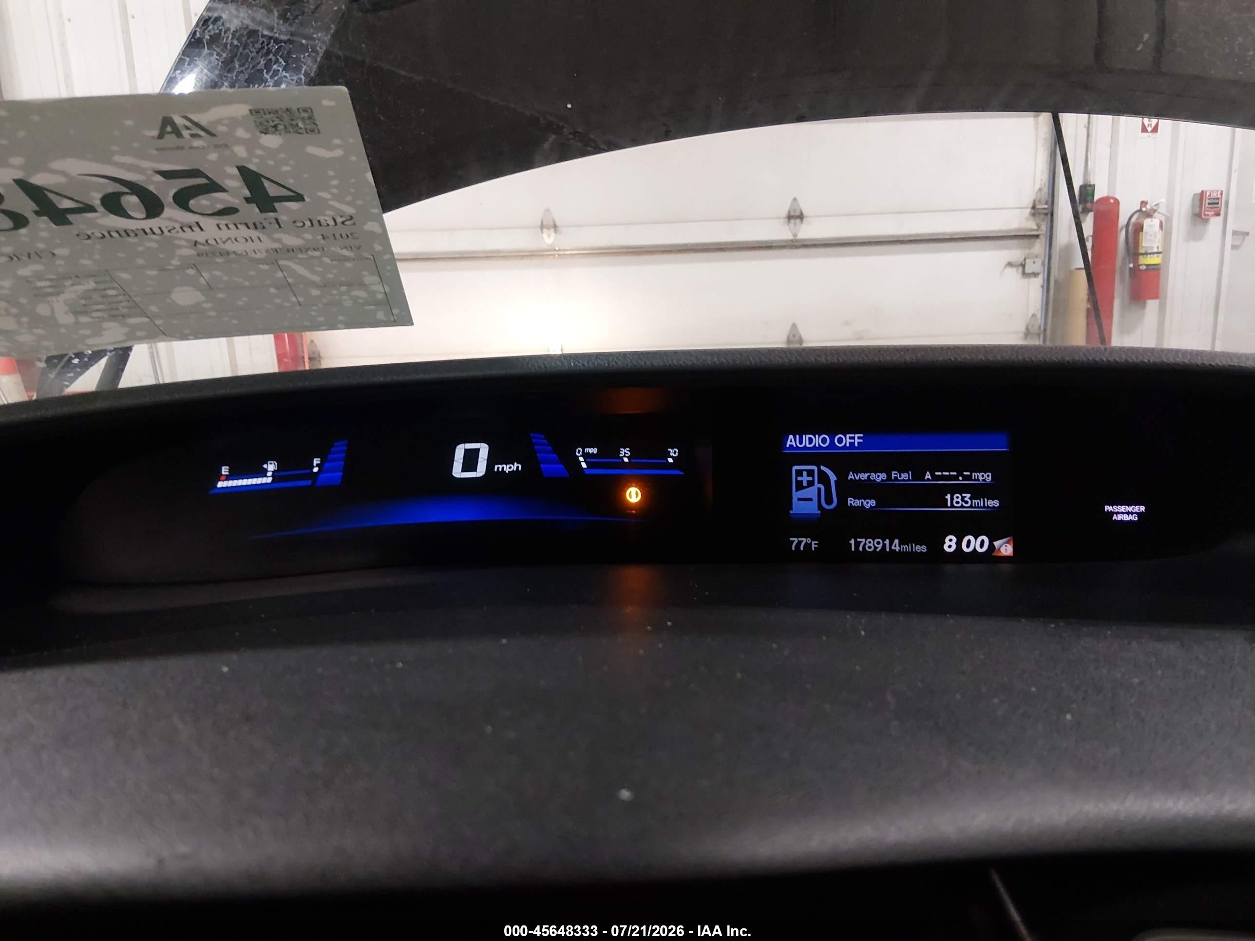 2014 Honda Civic Ex Черный vin: 19XFB2F87EE244739