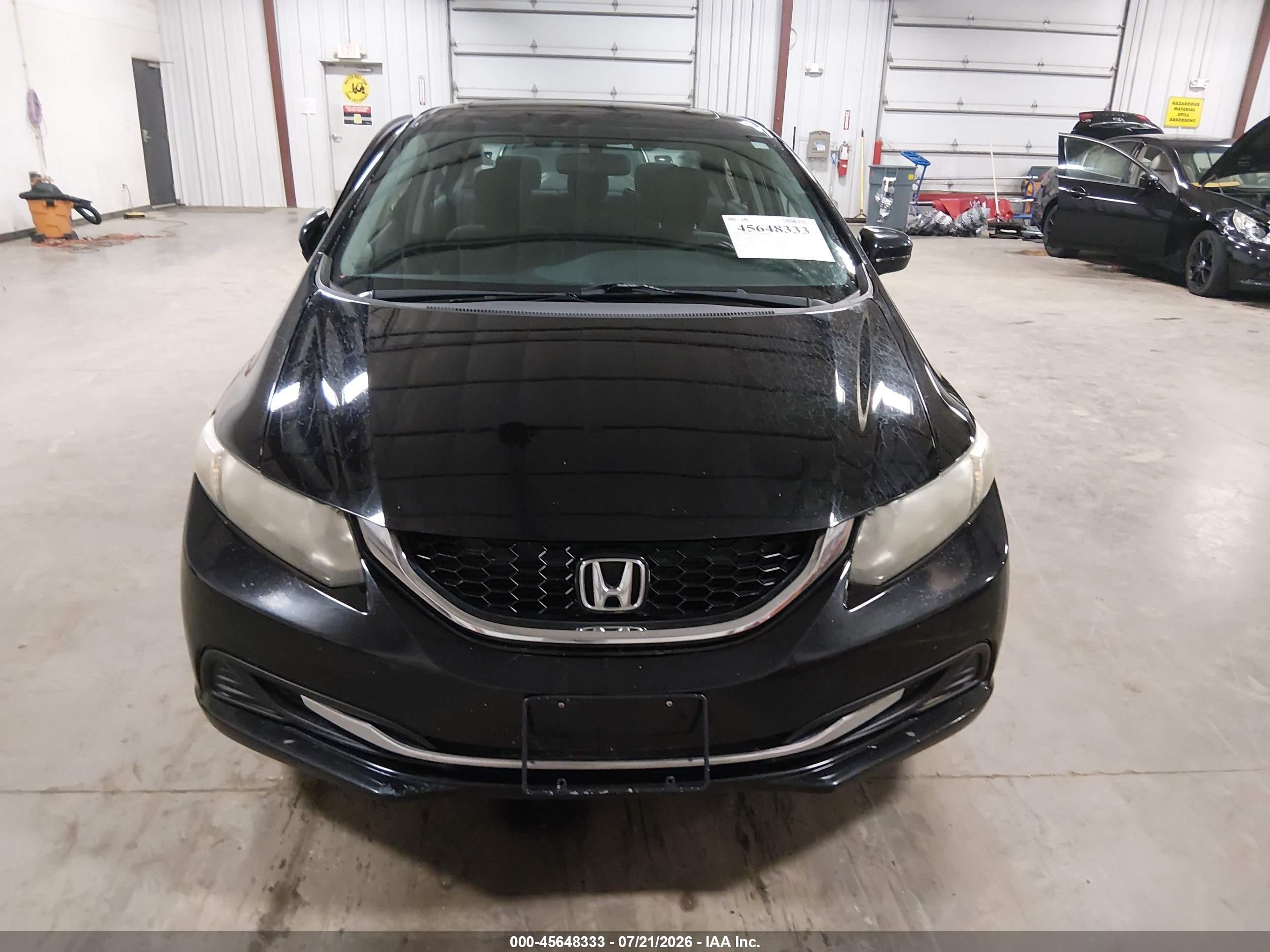 2014 Honda Civic Ex Черный vin: 19XFB2F87EE244739