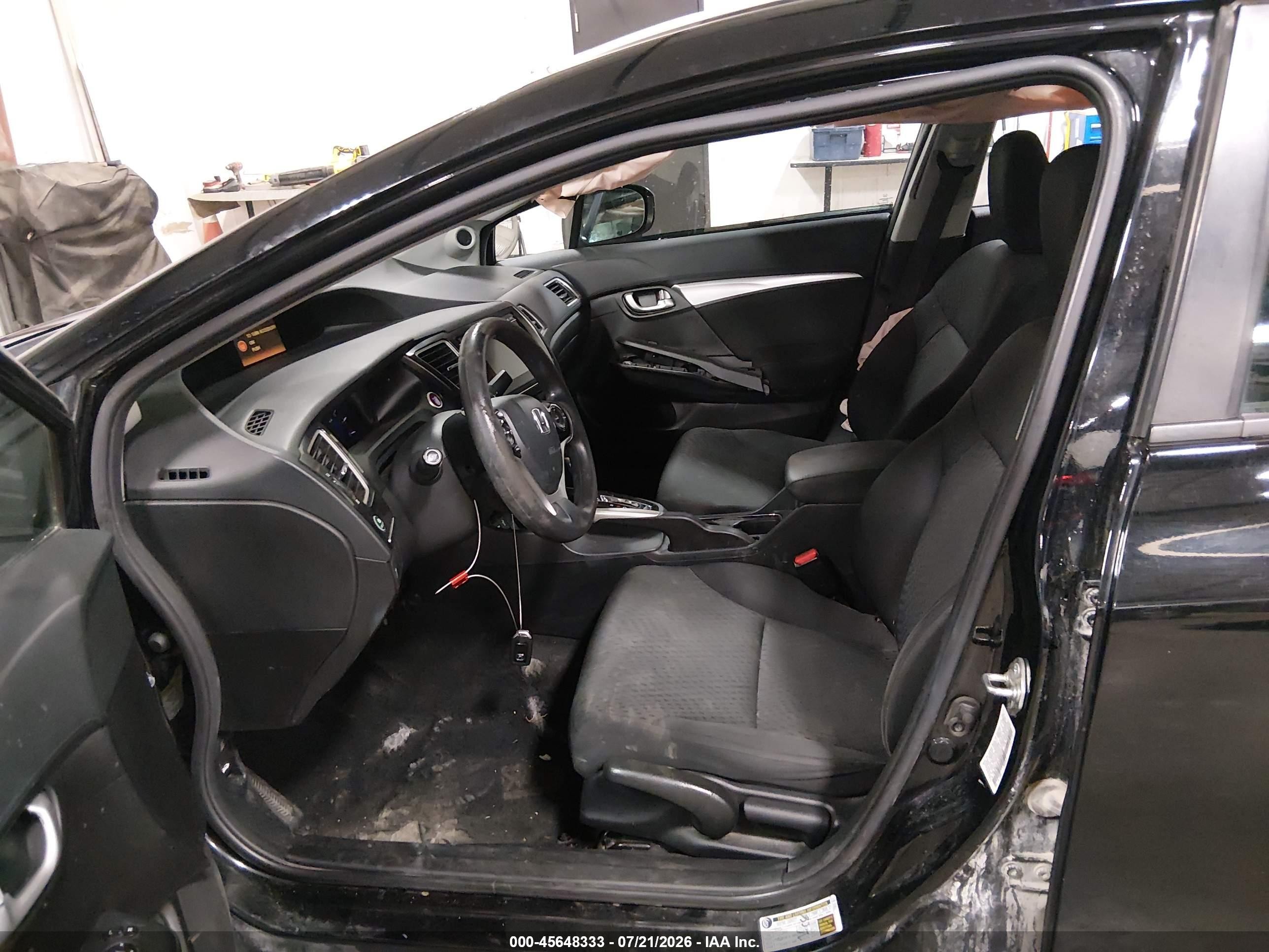 2014 Honda Civic Ex Черный vin: 19XFB2F87EE244739