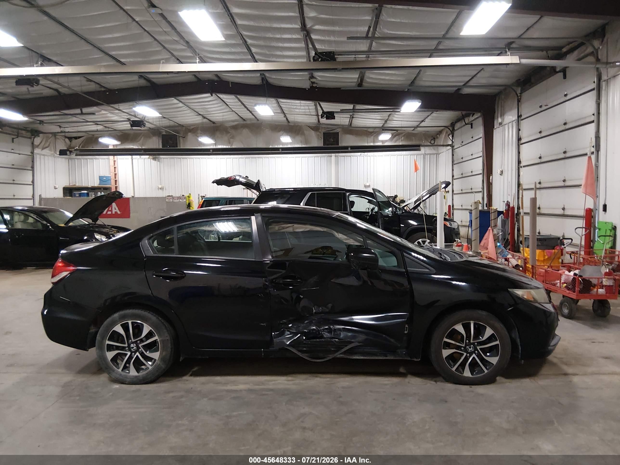 2014 Honda Civic Ex Черный vin: 19XFB2F87EE244739