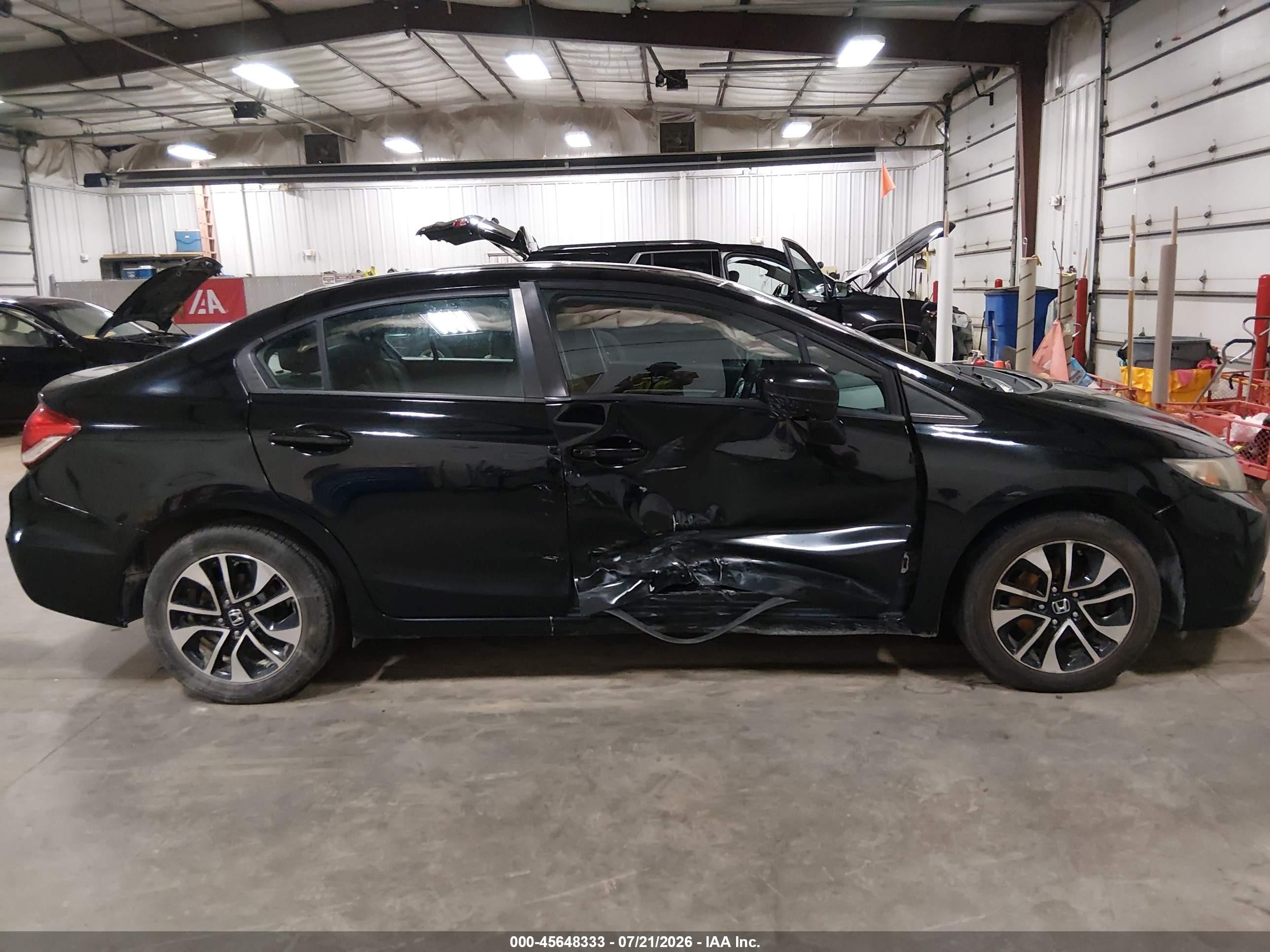 2014 Honda Civic Ex Черный vin: 19XFB2F87EE244739