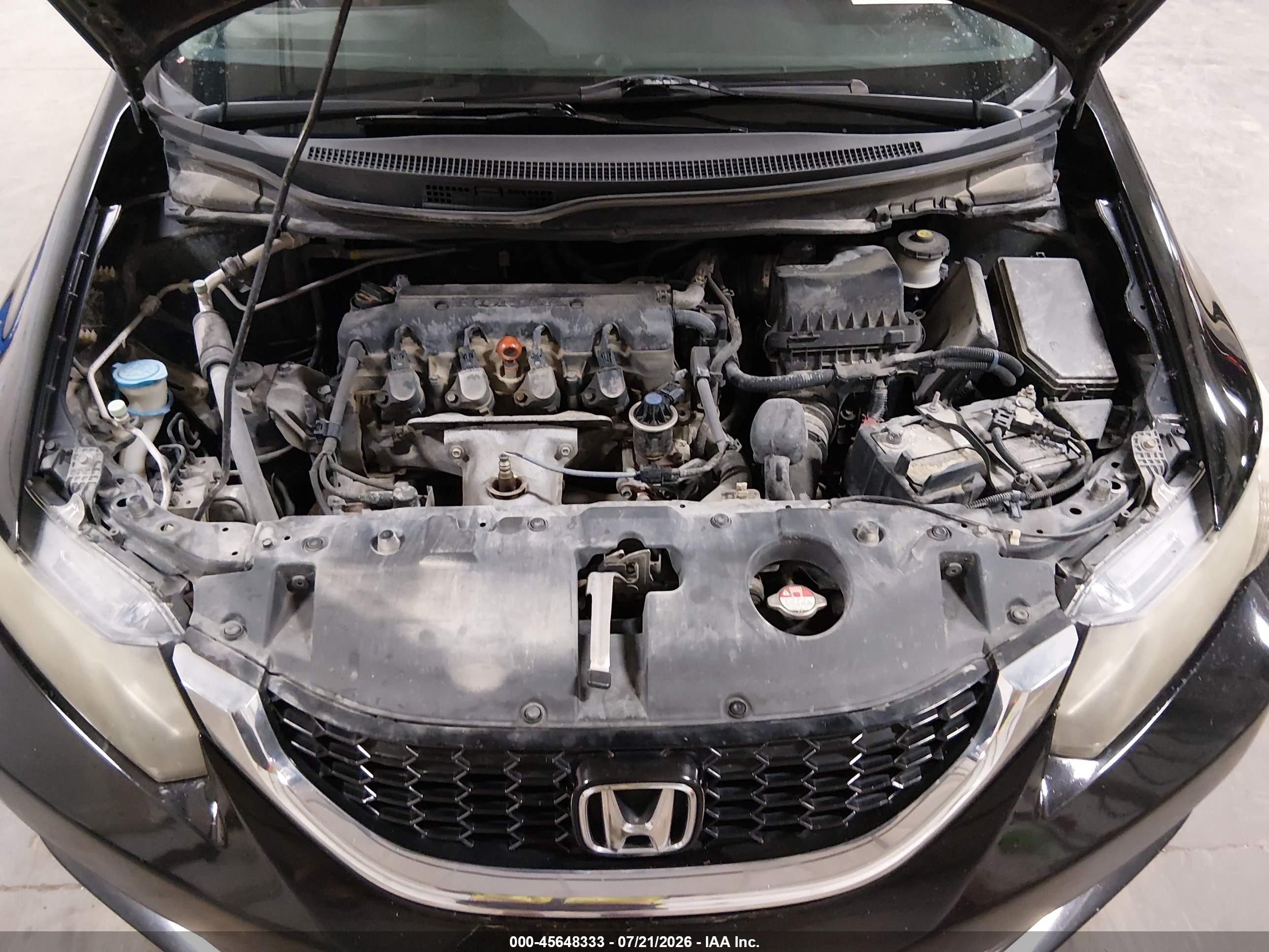2014 Honda Civic Ex Черный vin: 19XFB2F87EE244739