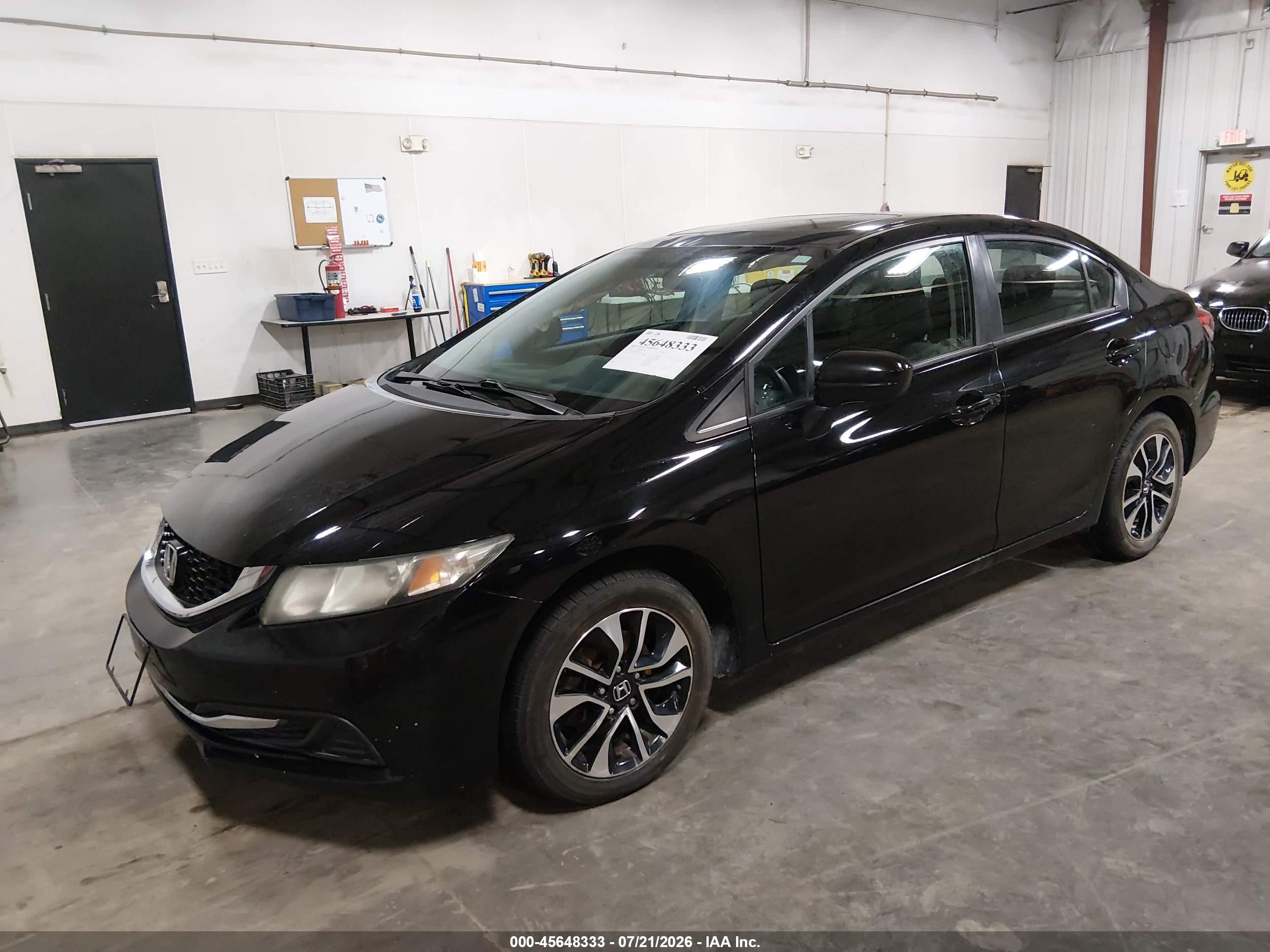 2014 Honda Civic Ex Черный vin: 19XFB2F87EE244739
