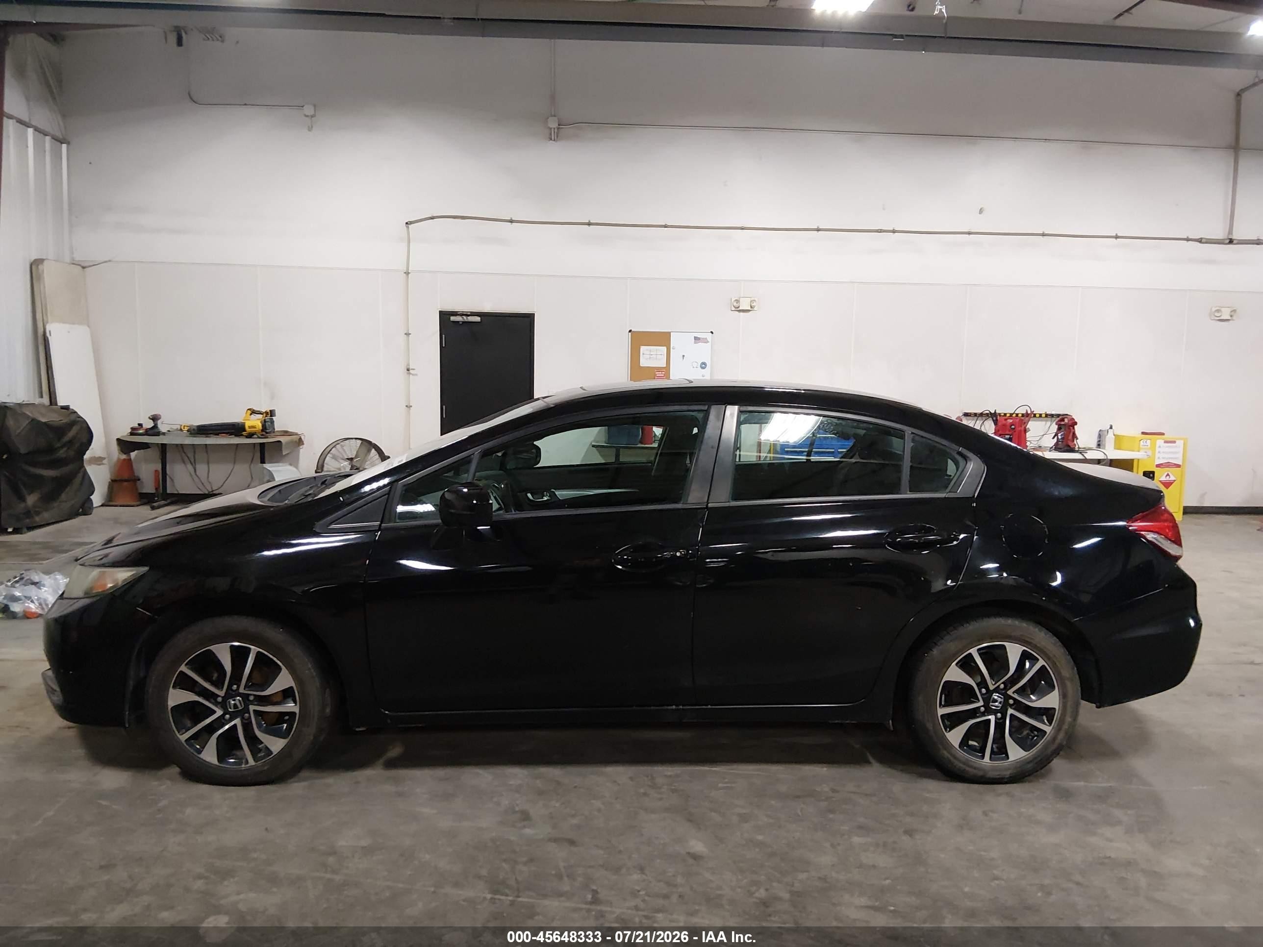 2014 Honda Civic Ex Черный vin: 19XFB2F87EE244739