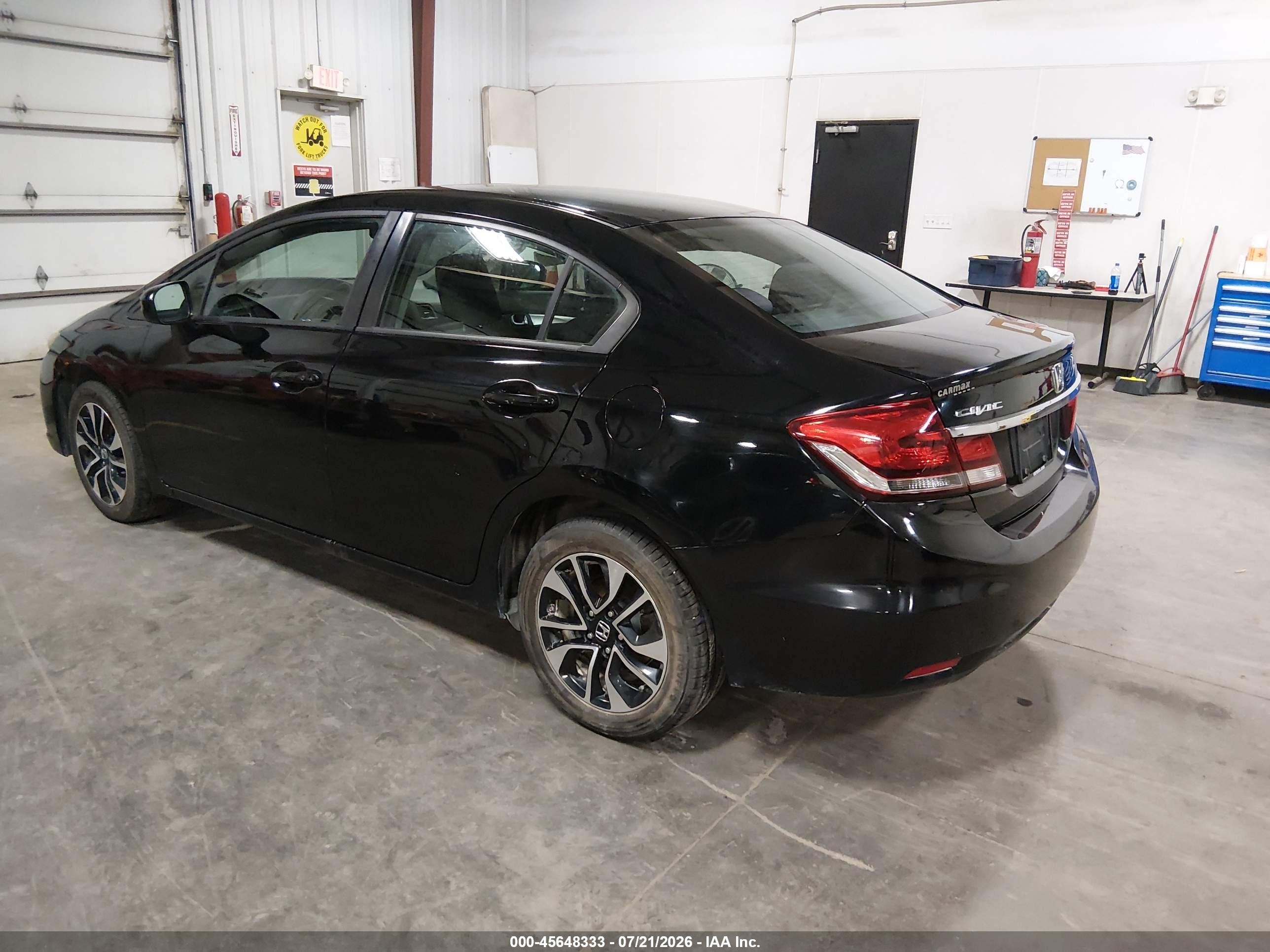 2014 Honda Civic Ex Черный vin: 19XFB2F87EE244739