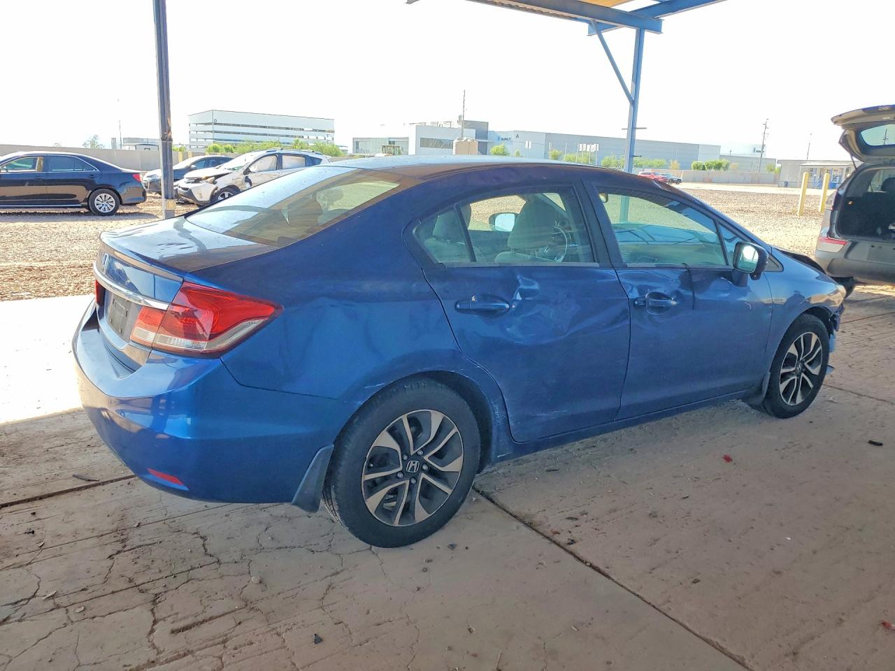 2014 Honda Civic Ex Blue vin: 19XFB2F87EE246698