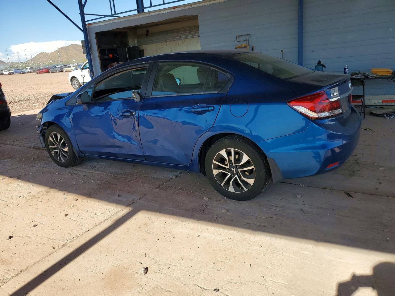 2014 Honda Civic Ex Blue vin: 19XFB2F87EE246698