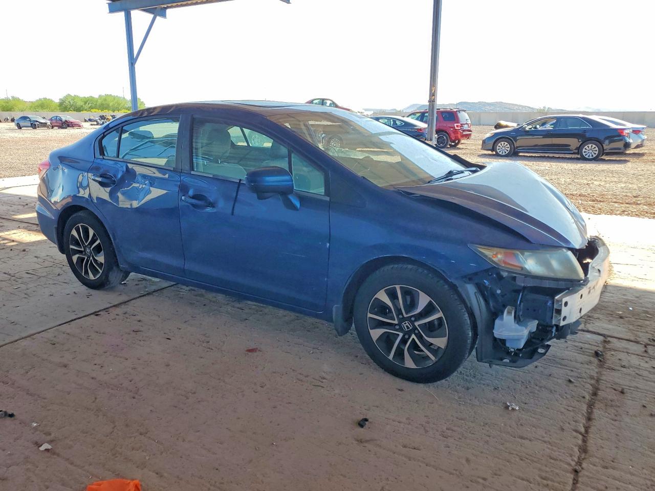 2014 Honda Civic Ex Blue vin: 19XFB2F87EE246698