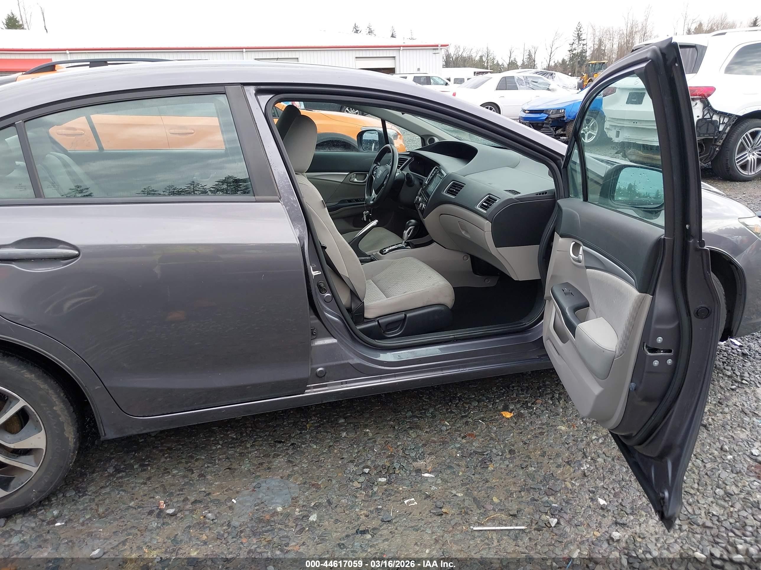 2014 Honda Civic Ex Gray vin: 19XFB2F87EE254655