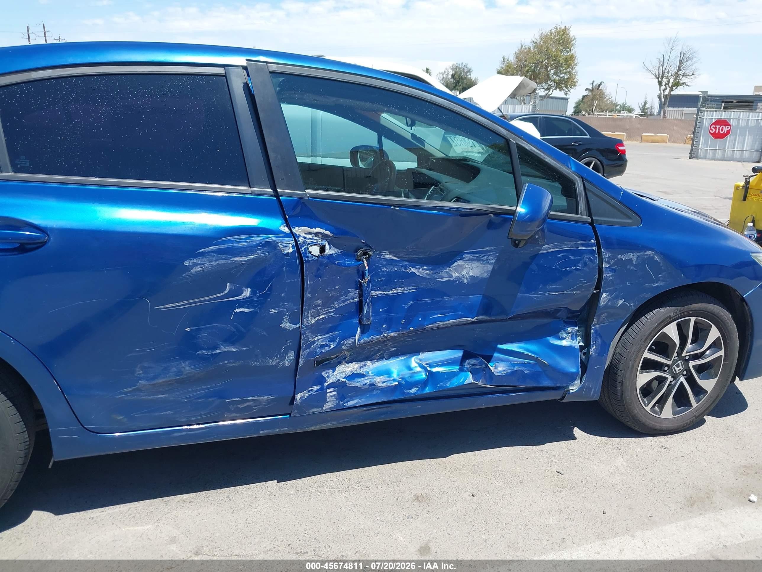 2014 Honda Civic Ex Blue vin: 19XFB2F87EE255501