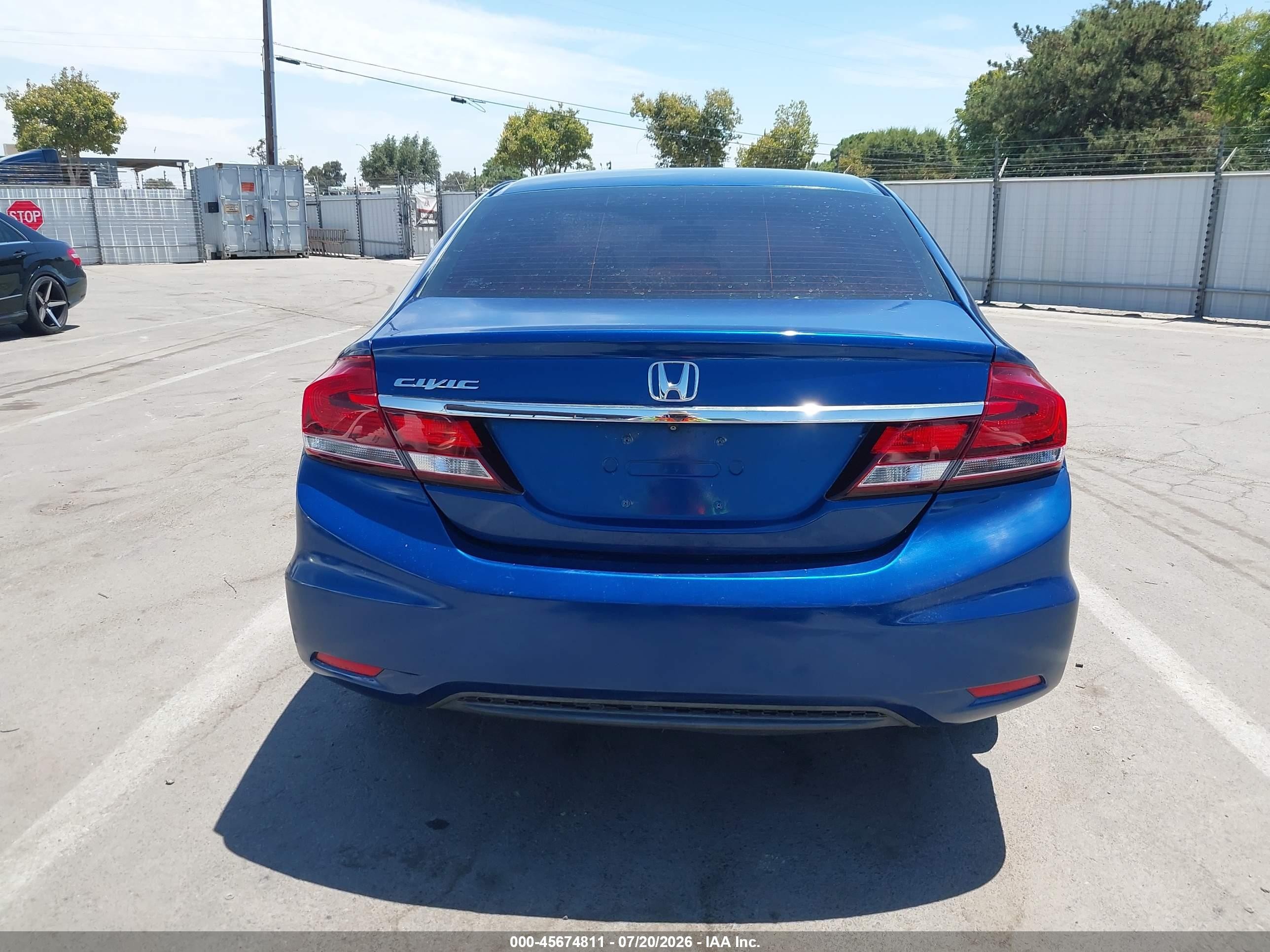 2014 Honda Civic Ex Blue vin: 19XFB2F87EE255501