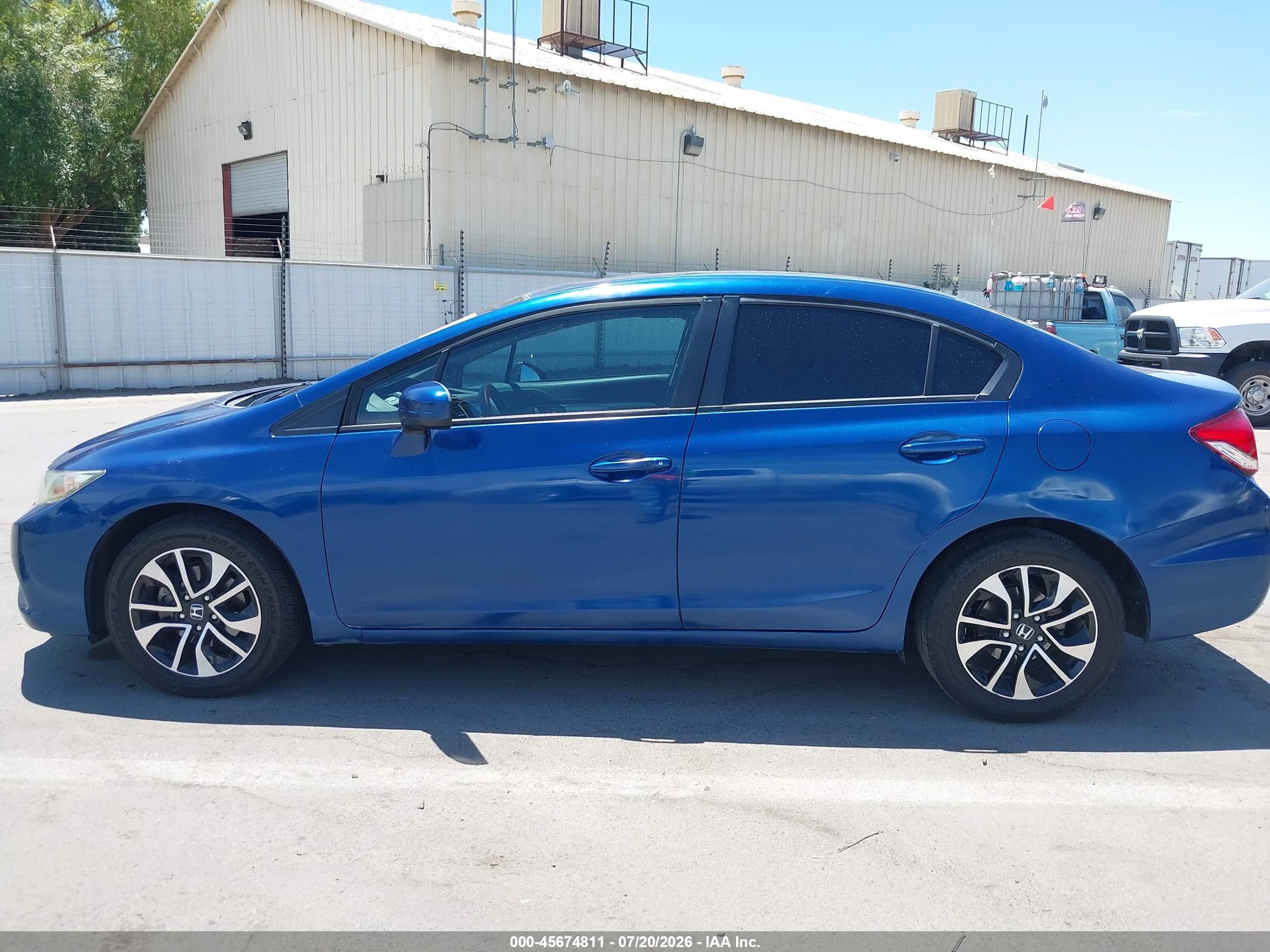 2014 Honda Civic Ex Blue vin: 19XFB2F87EE255501