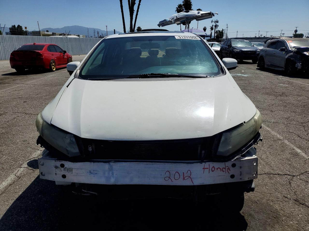 2014 Honda Civic White vin: 19XFB2F87EE258656