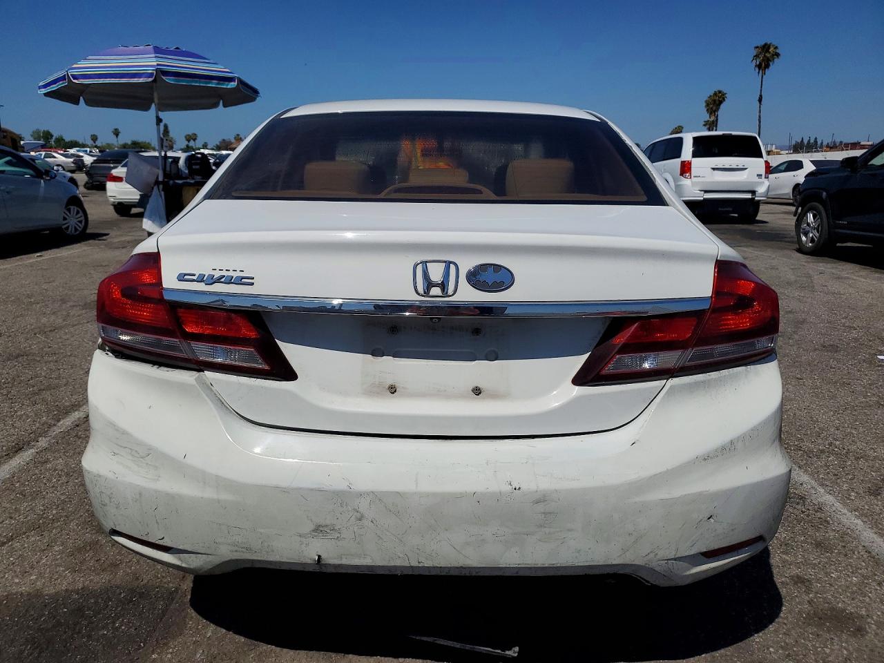 2014 Honda Civic White vin: 19XFB2F87EE258656