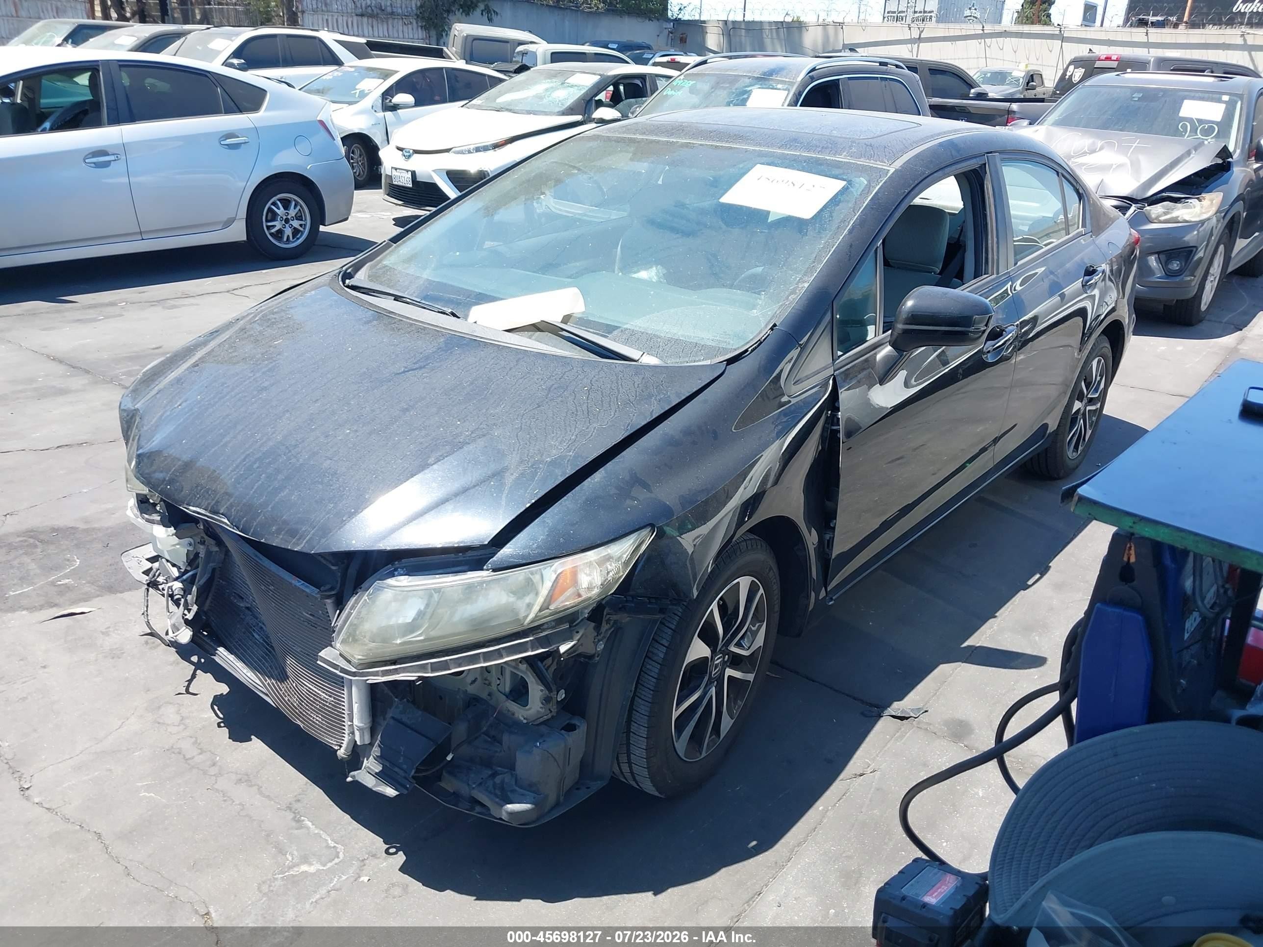 2014 Honda Civic Ex Черный vin: 19XFB2F87EE265008