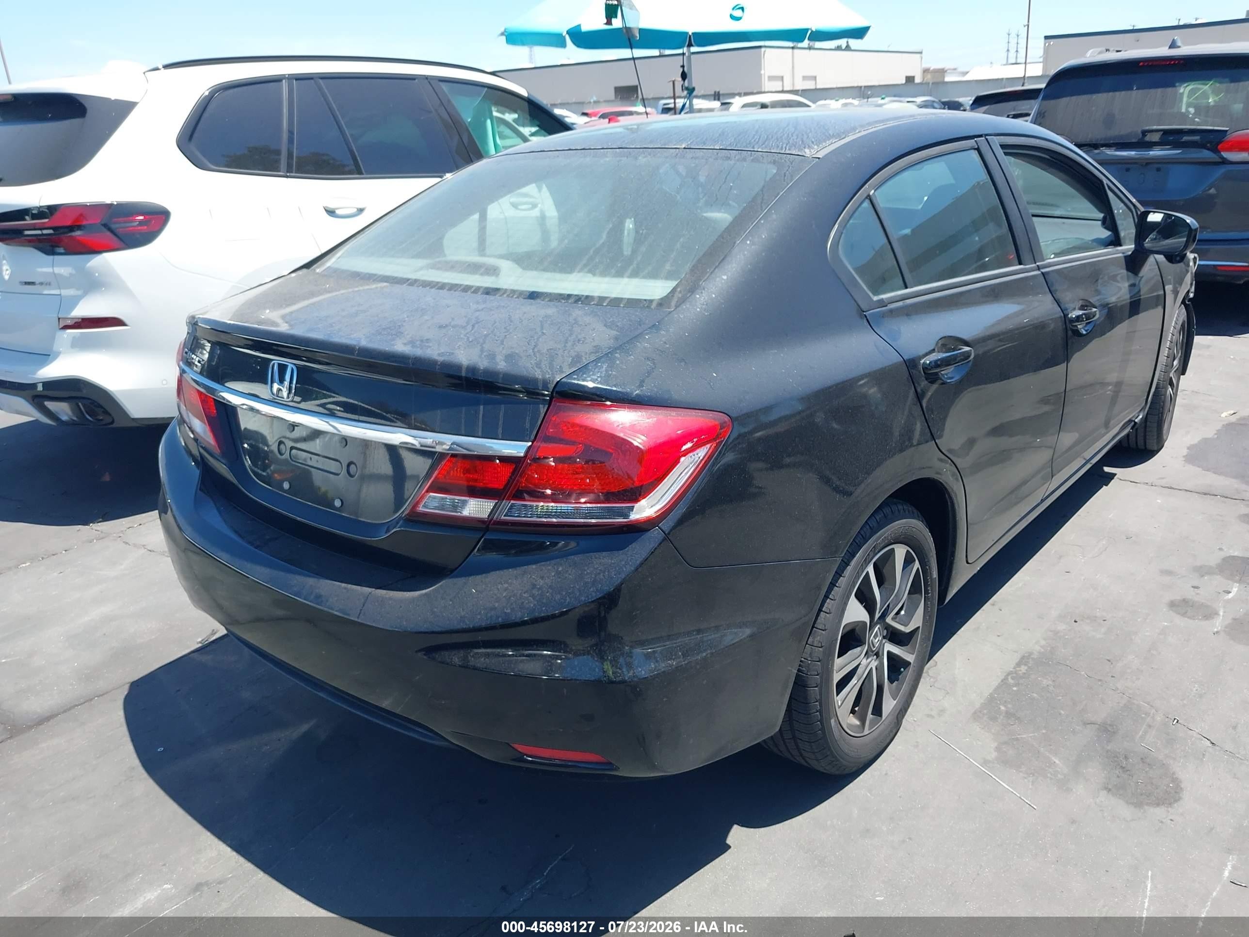 2014 Honda Civic Ex Черный vin: 19XFB2F87EE265008