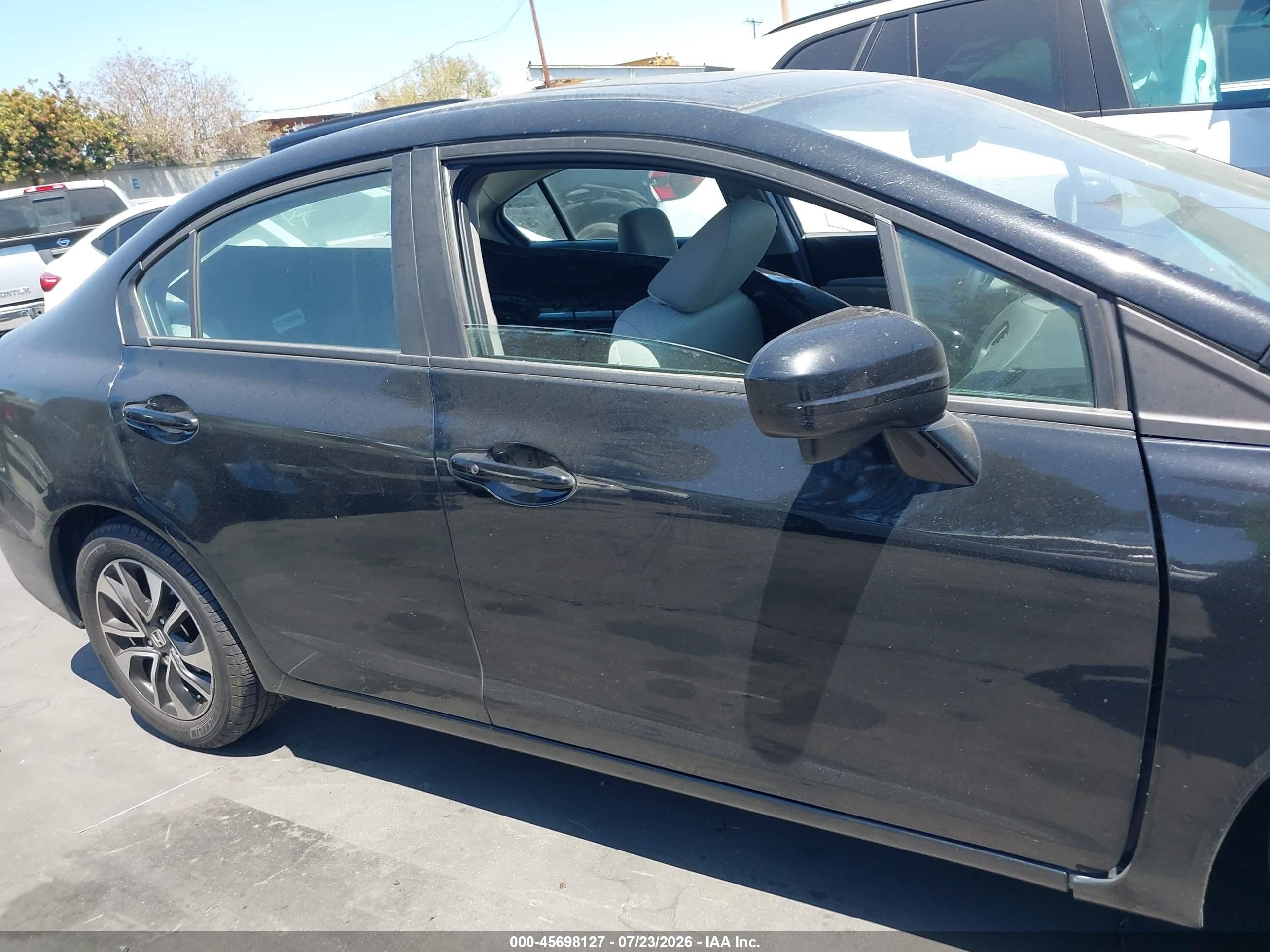 2014 Honda Civic Ex Черный vin: 19XFB2F87EE265008