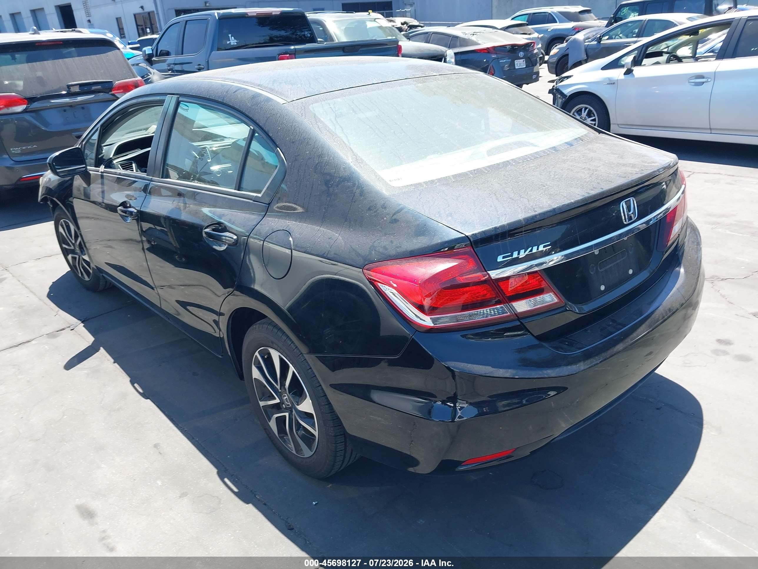 2014 Honda Civic Ex Черный vin: 19XFB2F87EE265008
