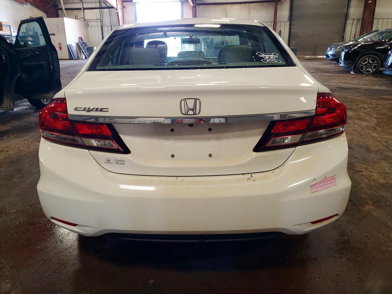 2015 Honda Civic Ex White vin: 19XFB2F87FE007234