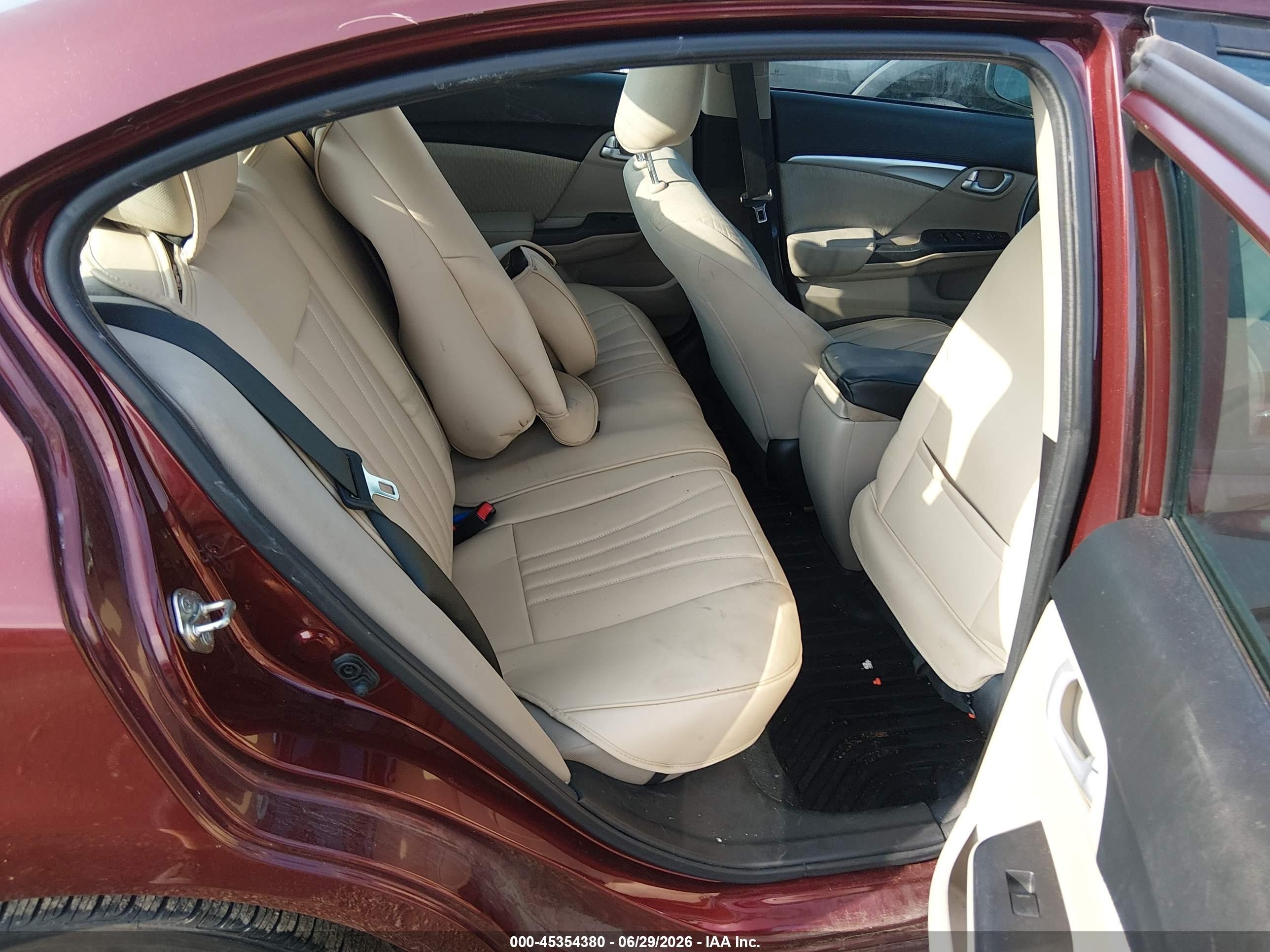 2015 Honda Civic Ex Burgundy vin: 19XFB2F87FE030027