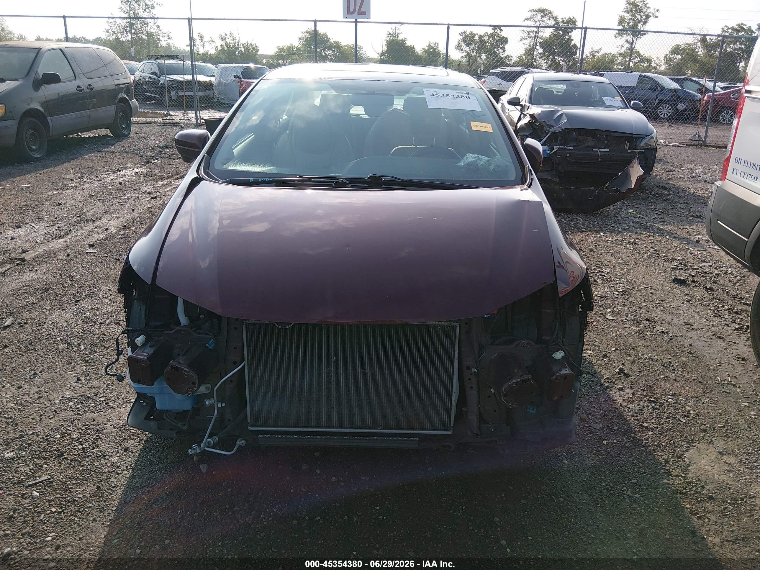 2015 Honda Civic Ex Burgundy vin: 19XFB2F87FE030027